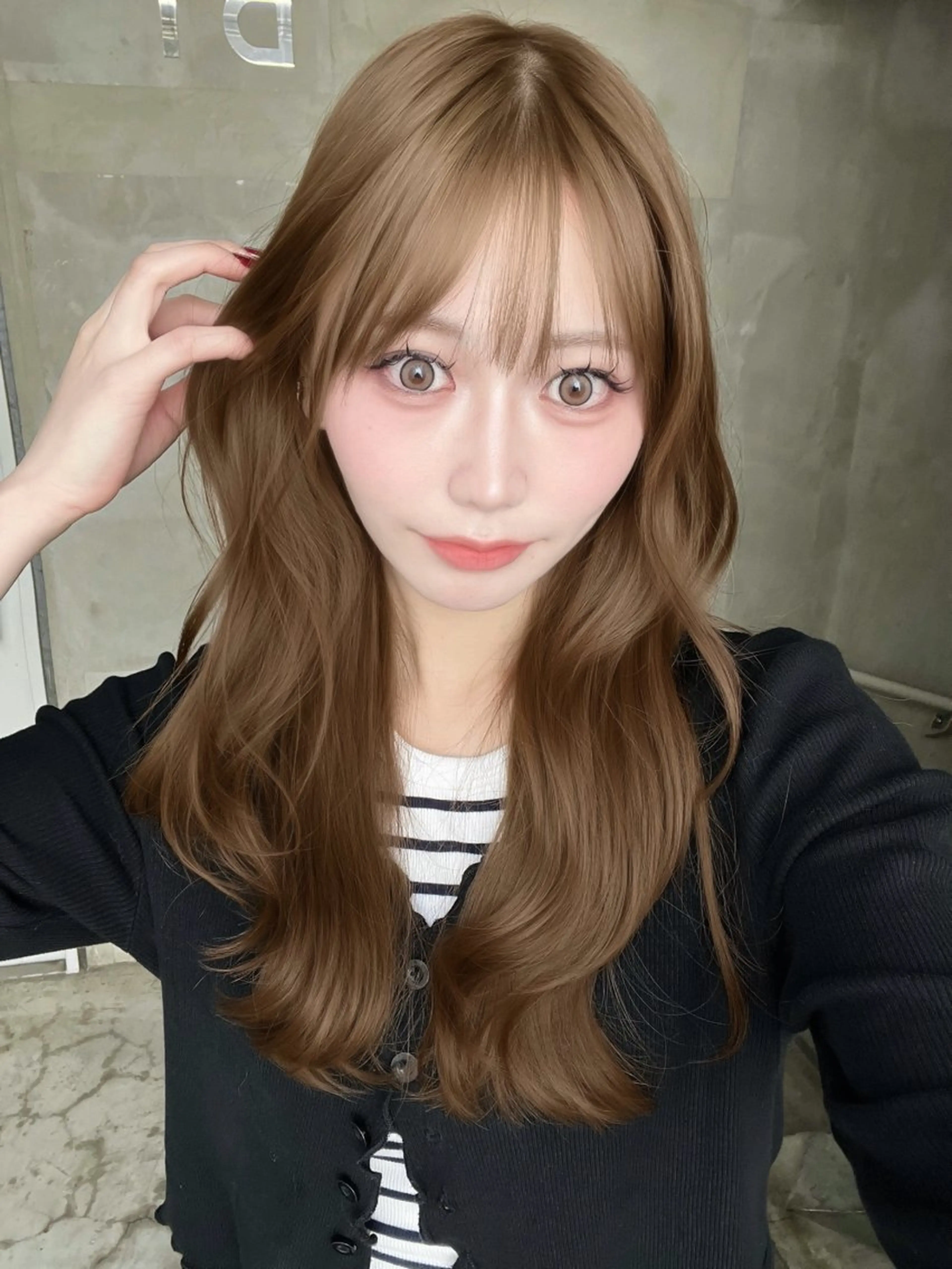 セミロング カラー Henrietta  自由が丘所属・ベージュ/ブリーチ無 し/透明感/yukiのヘアスタイル