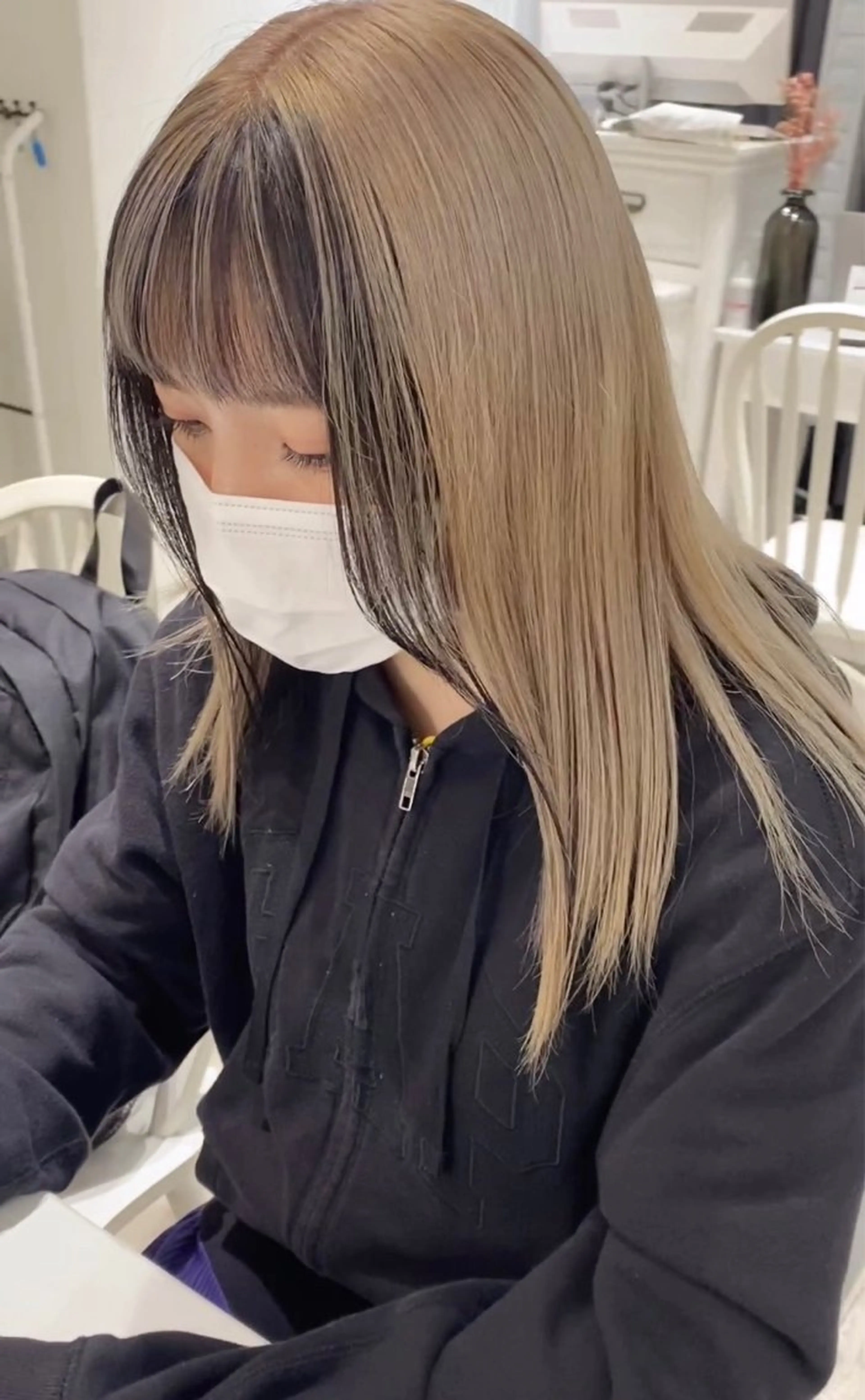 ロング カラー カット ヘアカラー トリートメント ハイトーンカラー 🩷NANAのヘアスタイル