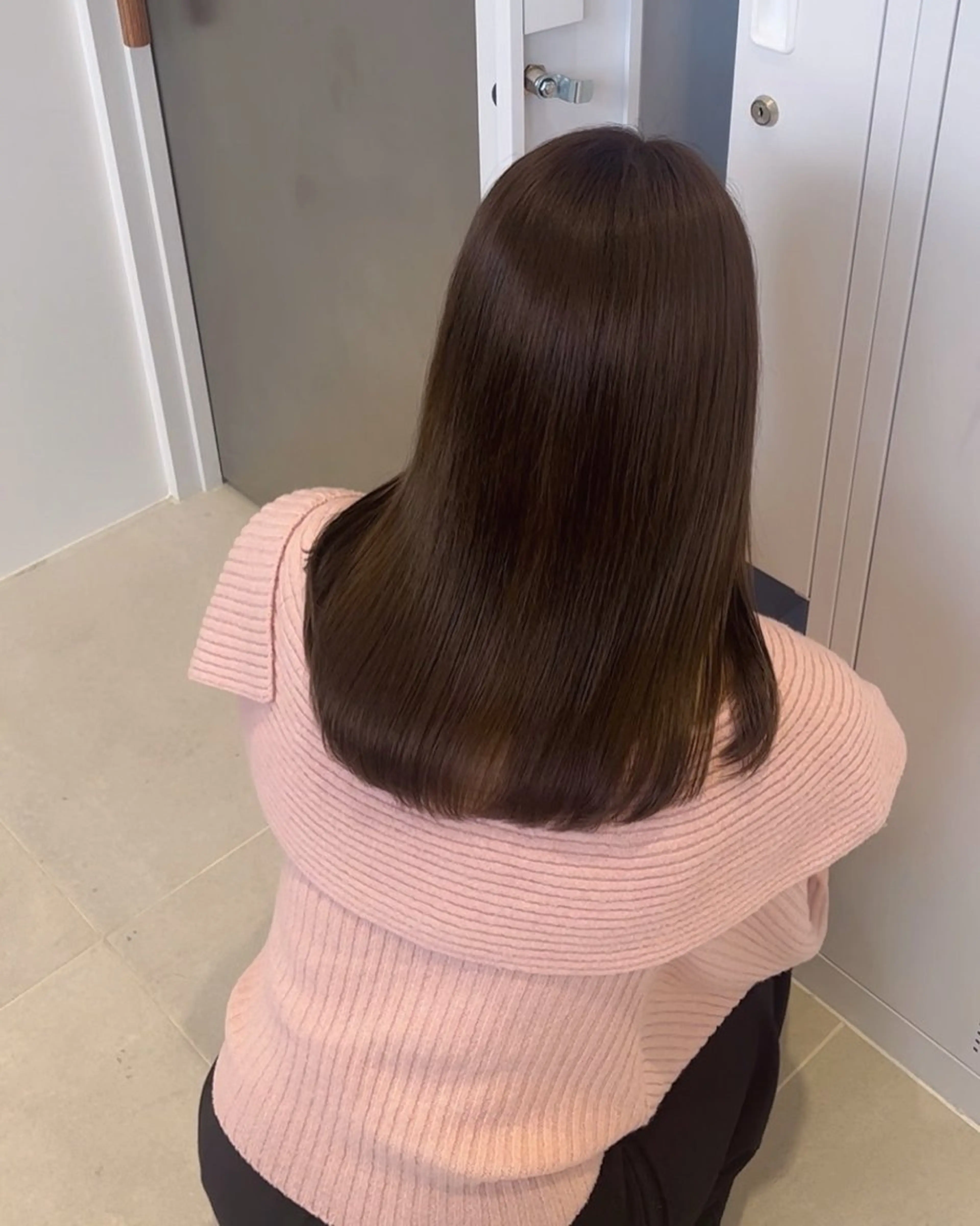 セミロング カラー カット ヘアカラー トリートメント SALOWIN京都河原町suite店所属・うる艶カラー／ 髪質改善／arisaのヘアスタイル