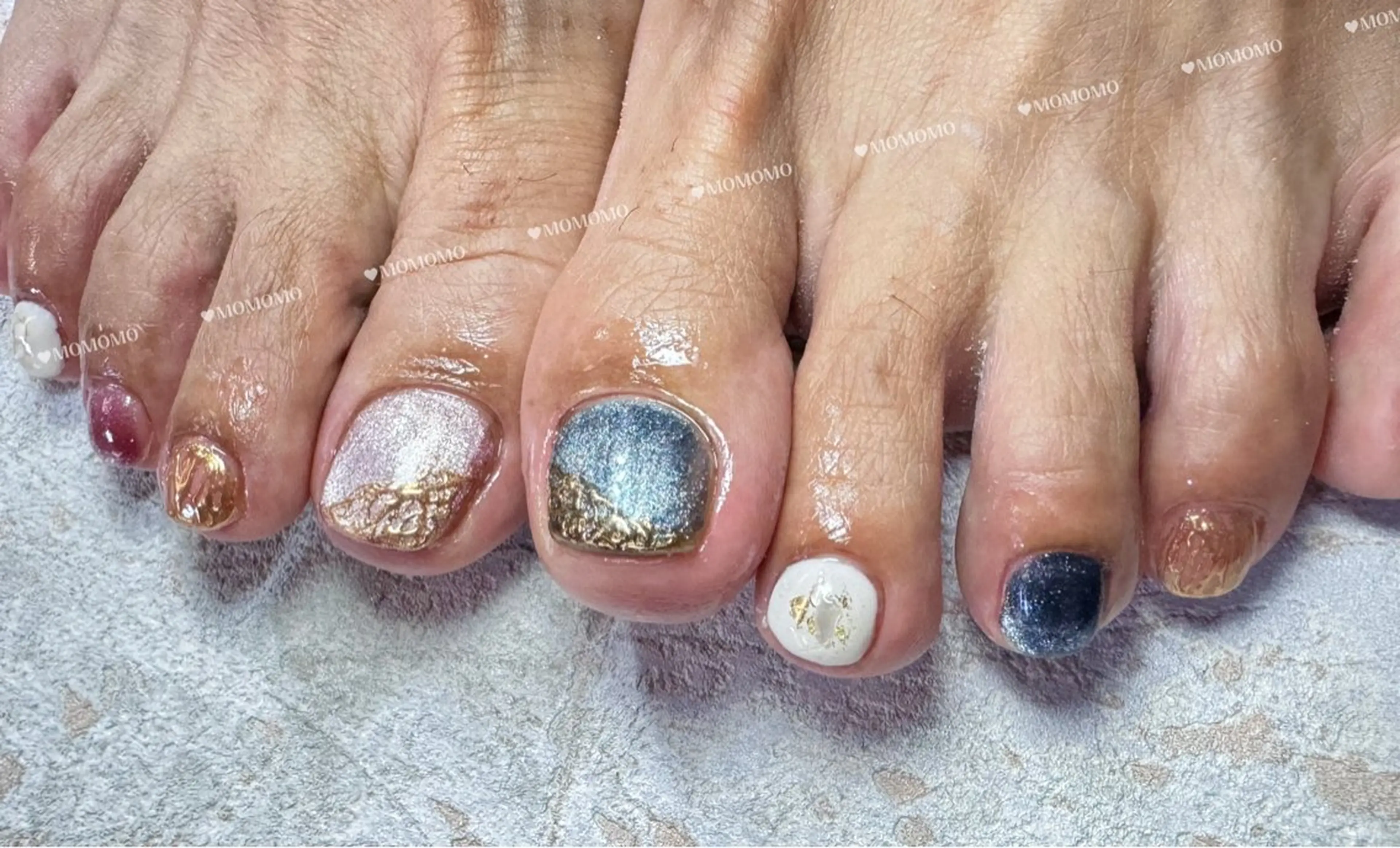 ネイル フットネイル 持ち込み MOMO nail所属・NIITSU 川崎のネイルデザイン