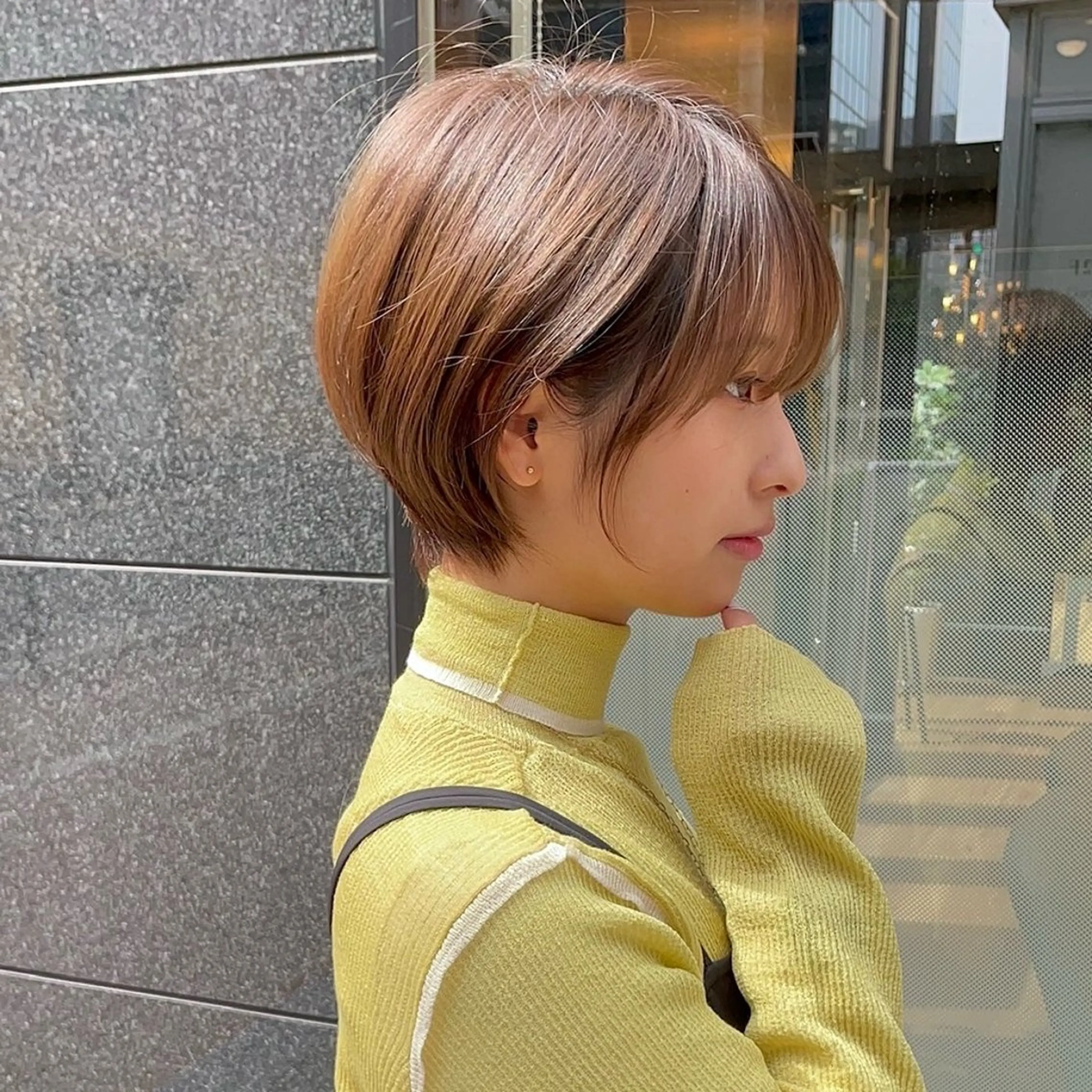 ショート ウルフとハイトーン みっちー✂️のヘアスタイル