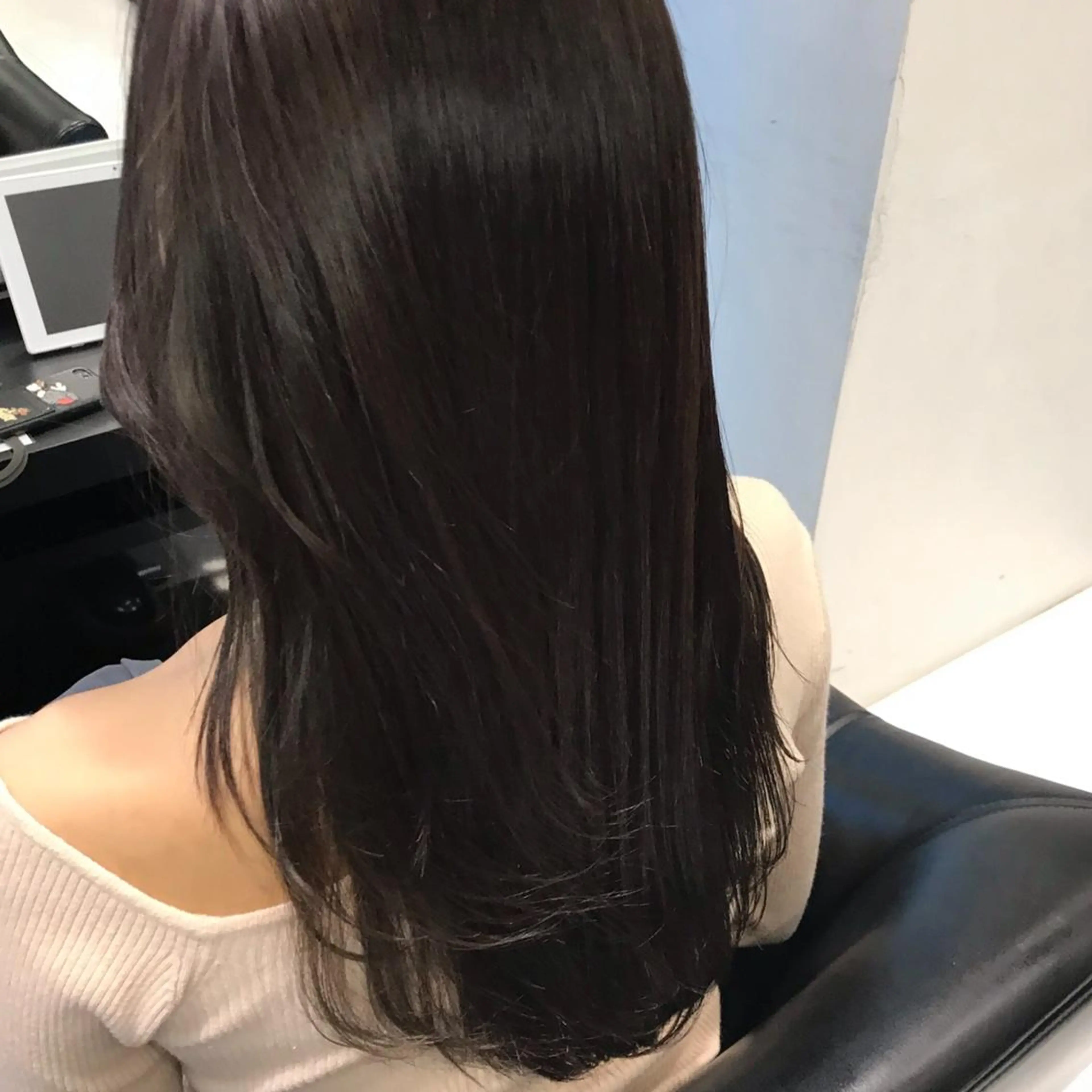 ロング カット ヘアカラー トリートメント レイヤー/韓国 ❤️髪質改善　芹奈のヘアスタイル