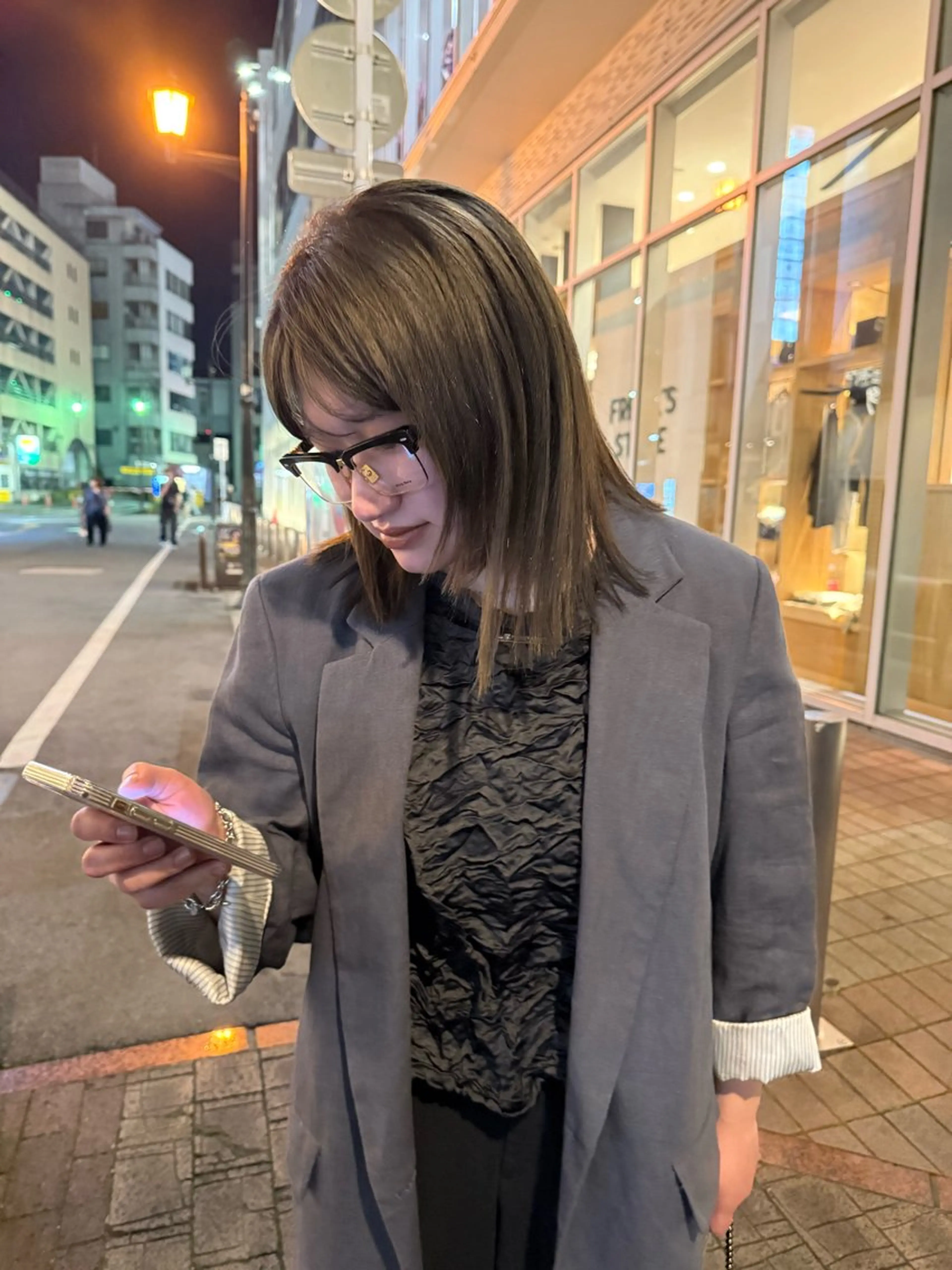 ミディアム ヘアカラー トリートメント Zina 熊本店 ワンホン/Juranのヘアスタイル