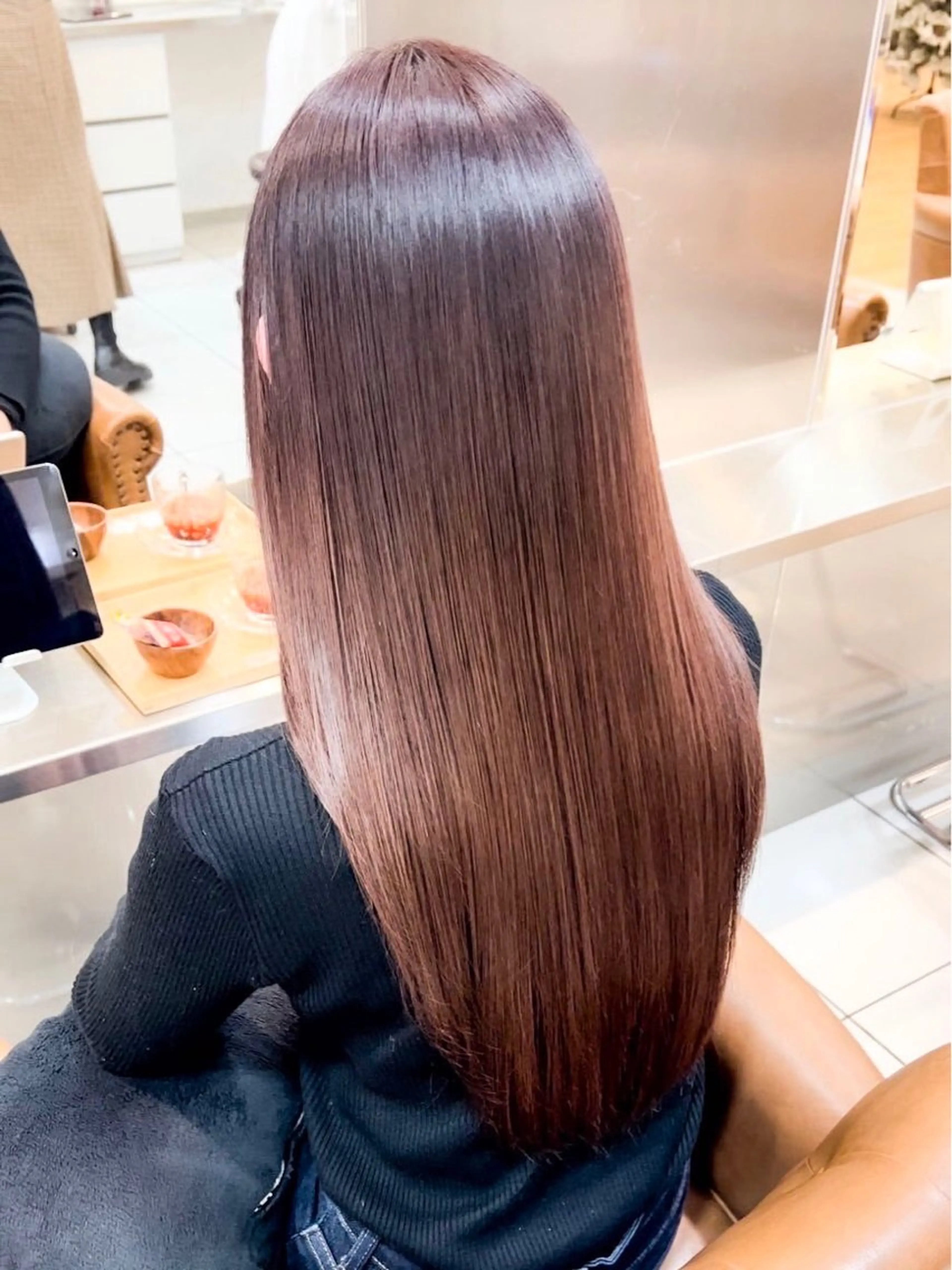 ロング ショートボブ ボブ 髪質改善 縮毛矯正 トリートメント 縮毛矯正 ヘッドスパ アンルポン所属・unlepont 江坂[髪質改善]🪽のヘアスタイル