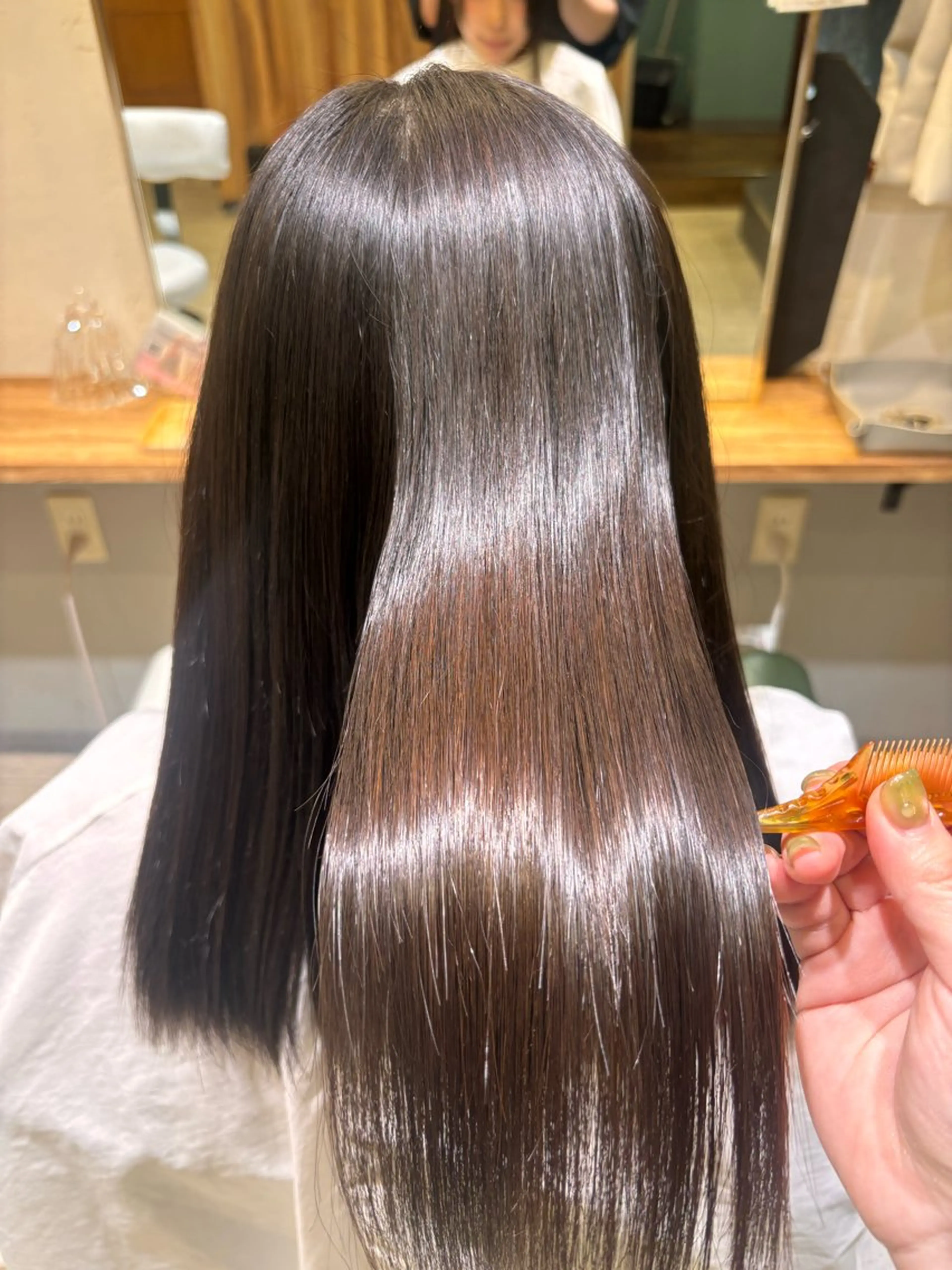 ロング 縮毛矯正 laffin❁ななみ /パーマスタイルのヘアスタイル