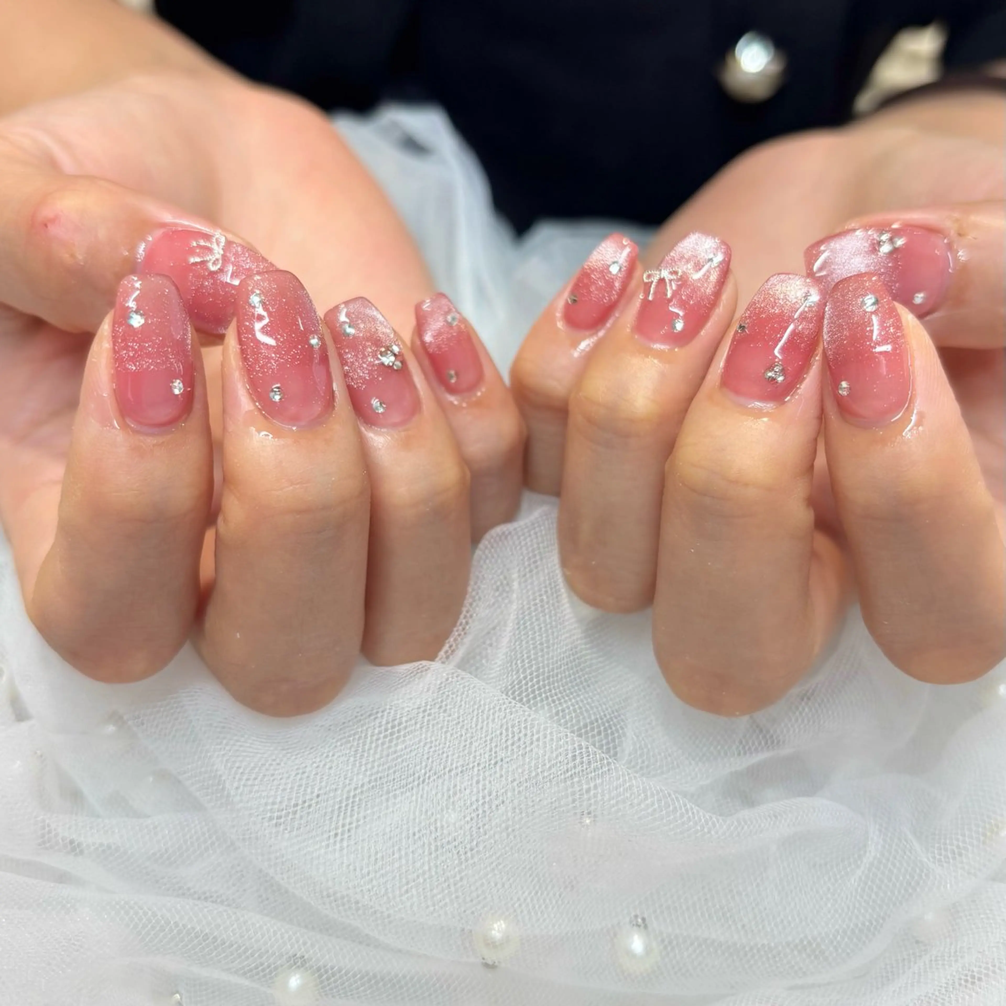 ネイル ピンク ハンドネイル 荒巻 めいのネイルデザイン