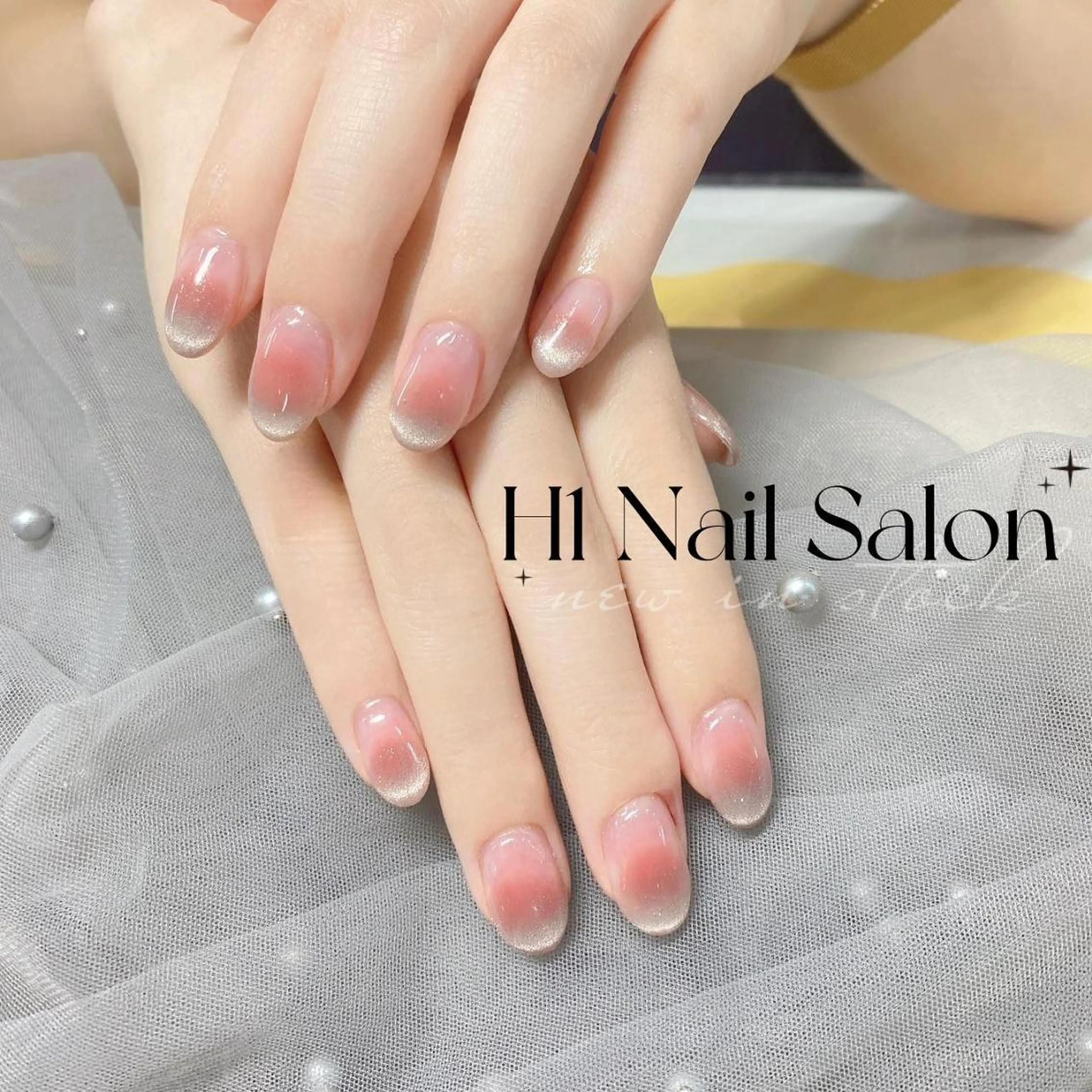 ミディアム ハンドネイル ハンドケア H1 ネイル サロンのネイルデザイン