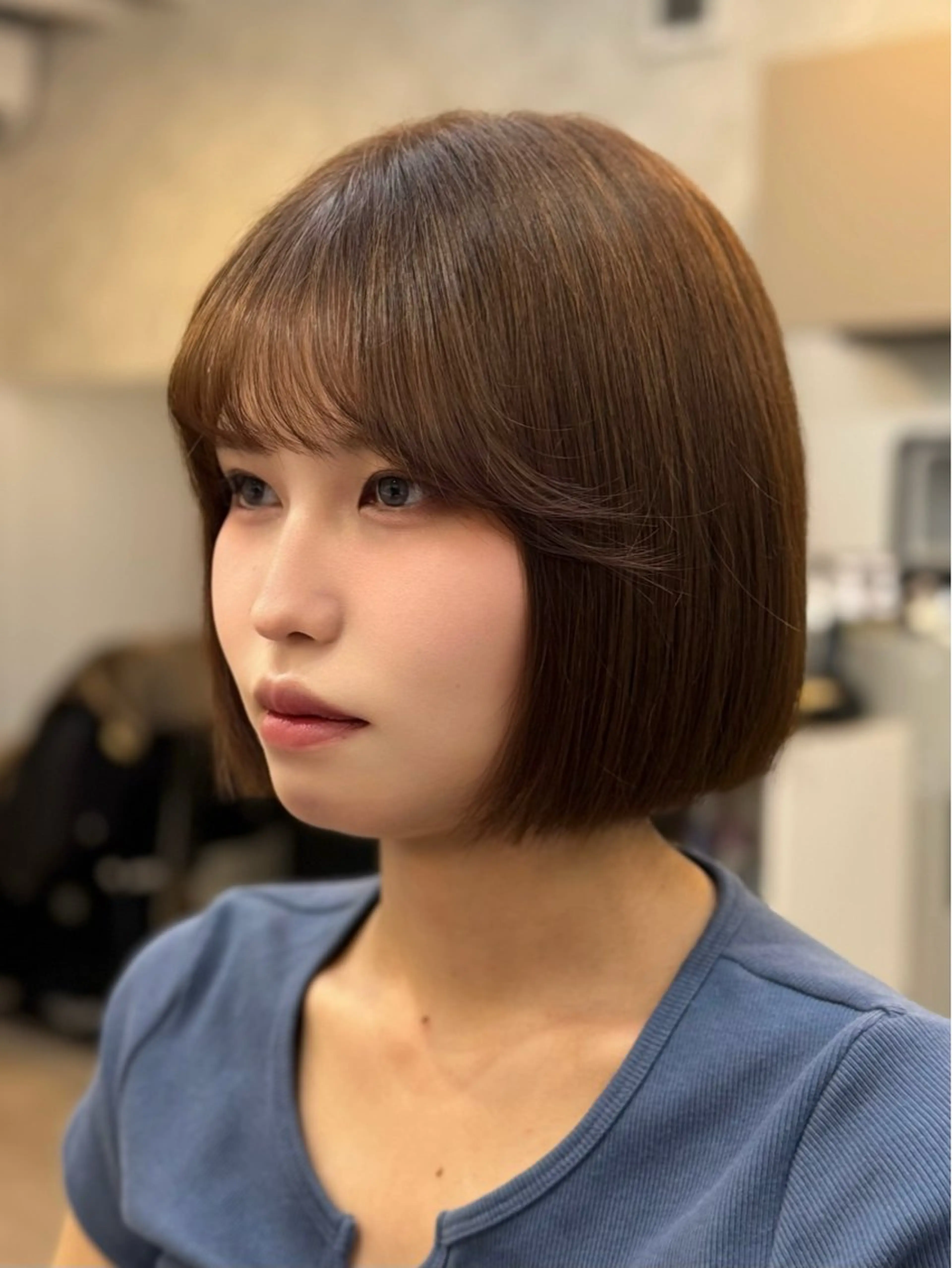 ショート カット ヘアカラー ✨韓国ヘア✨ レイヤー✂️鎌倉楓麻のヘアスタイル