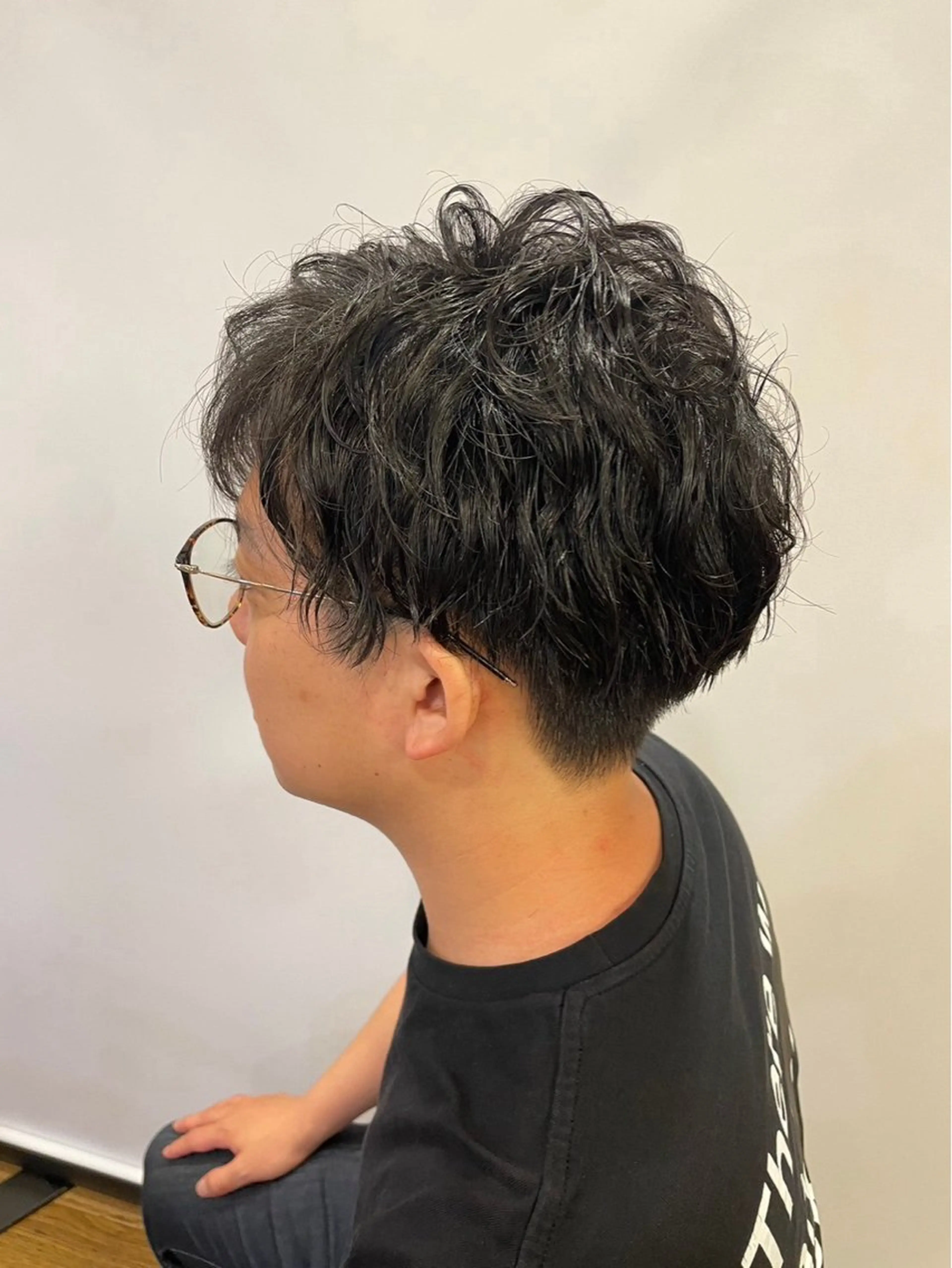 パーマ メンズ メンズパーマ カット パーマ CIEL大名店所属・Rena/大名/ レイヤー/暖色🎀のヘアスタイル