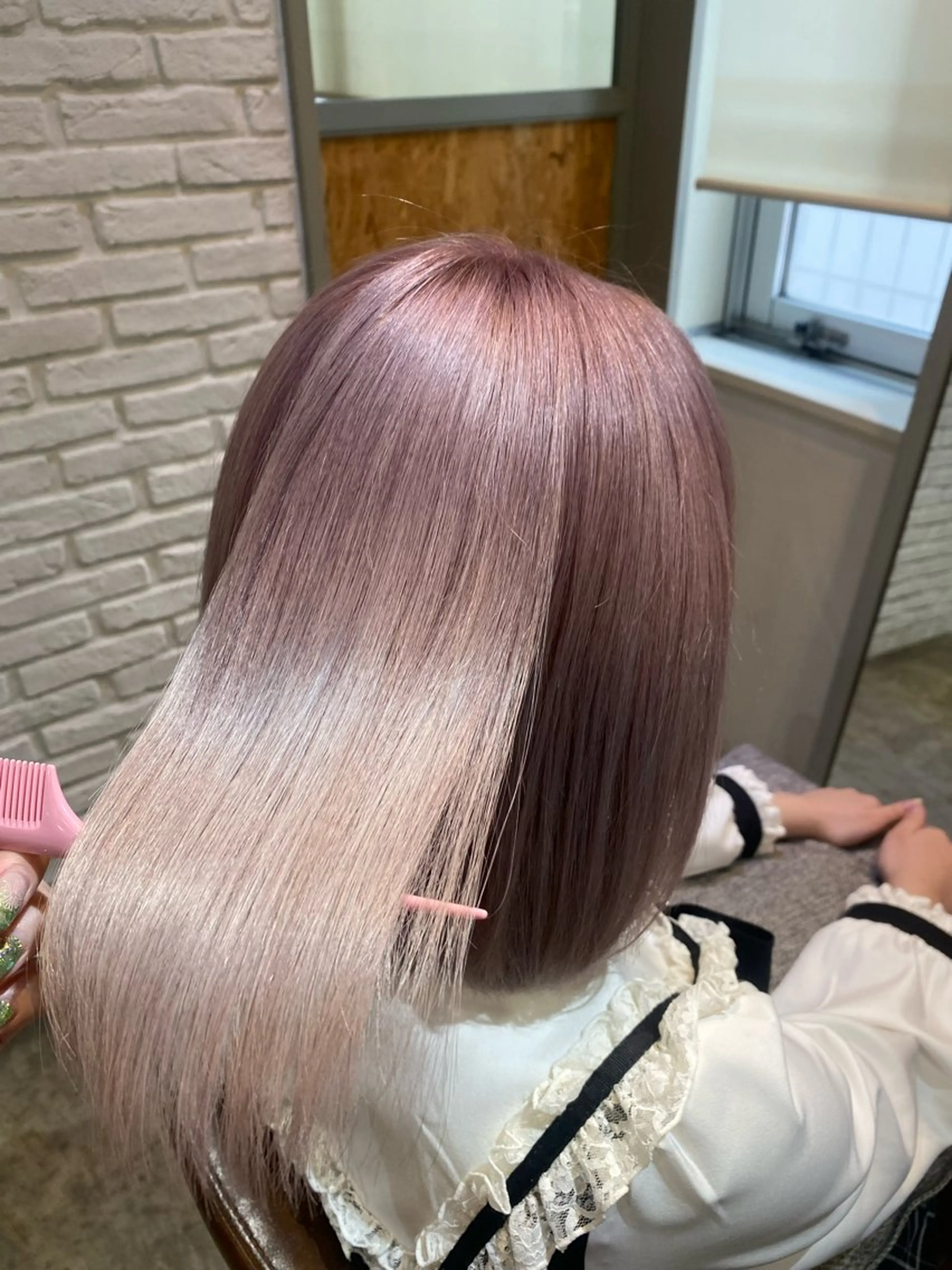 ショート パーマ キッズ ヘアカラー 🦋newi hau'oli カナのヘアスタイル