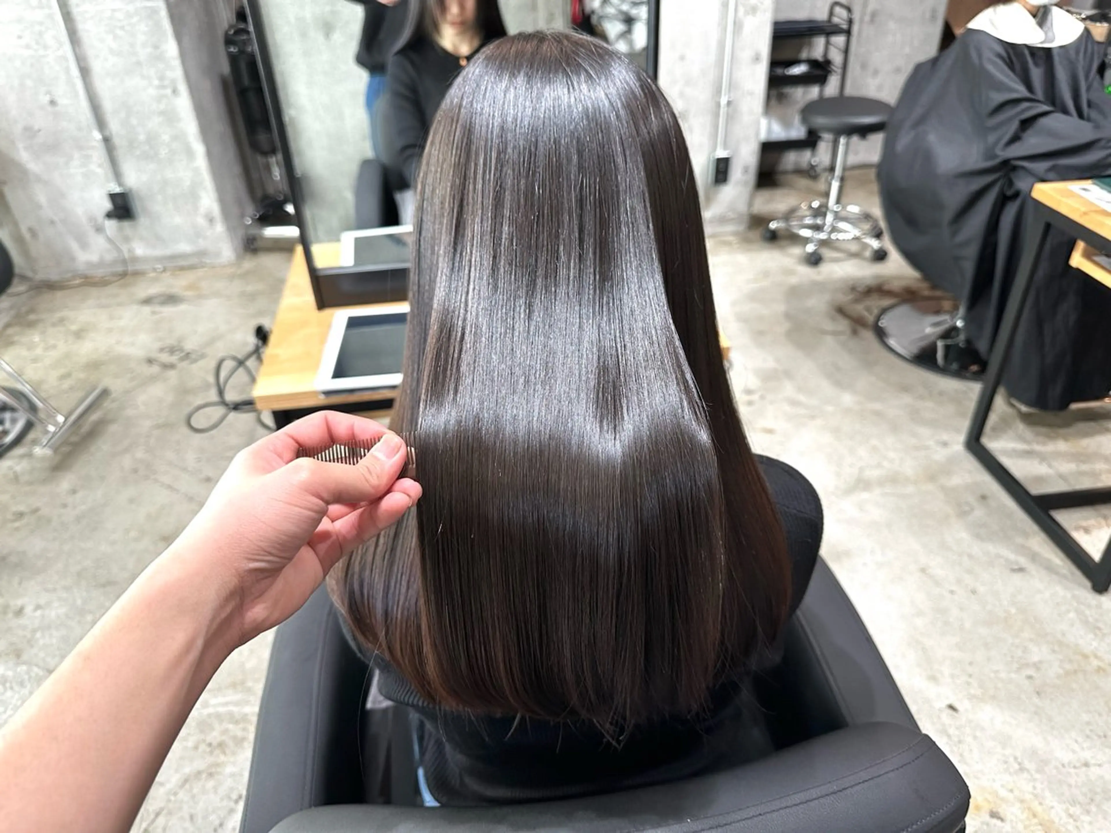 セミロング カット トリートメント ✨髪質改善/ブリーチ /ショート高山のヘアスタイル