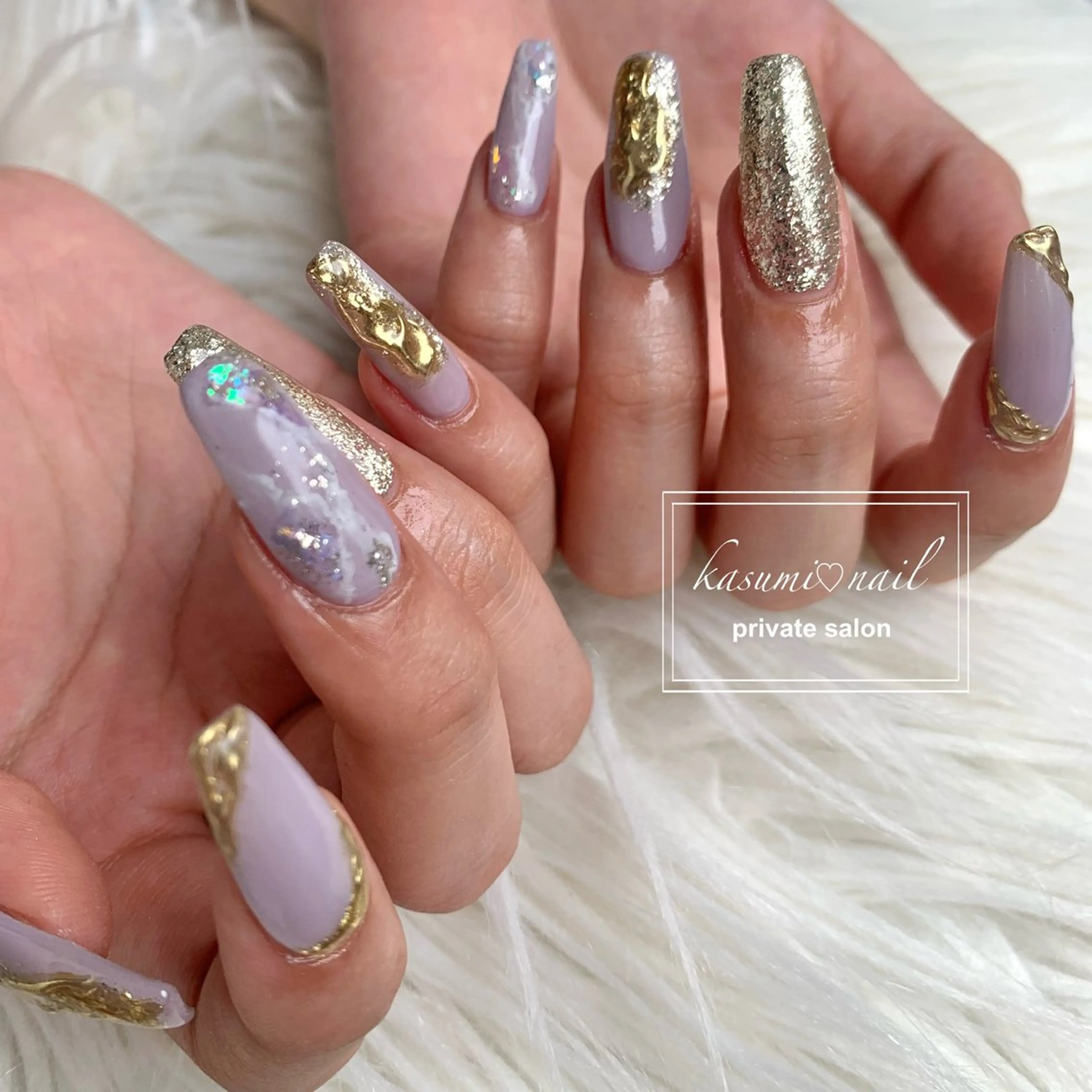 ネイル 大理石ネイル(マーブル) ニュアンスネイル KASUMI♡ Nailのネイルデザイン