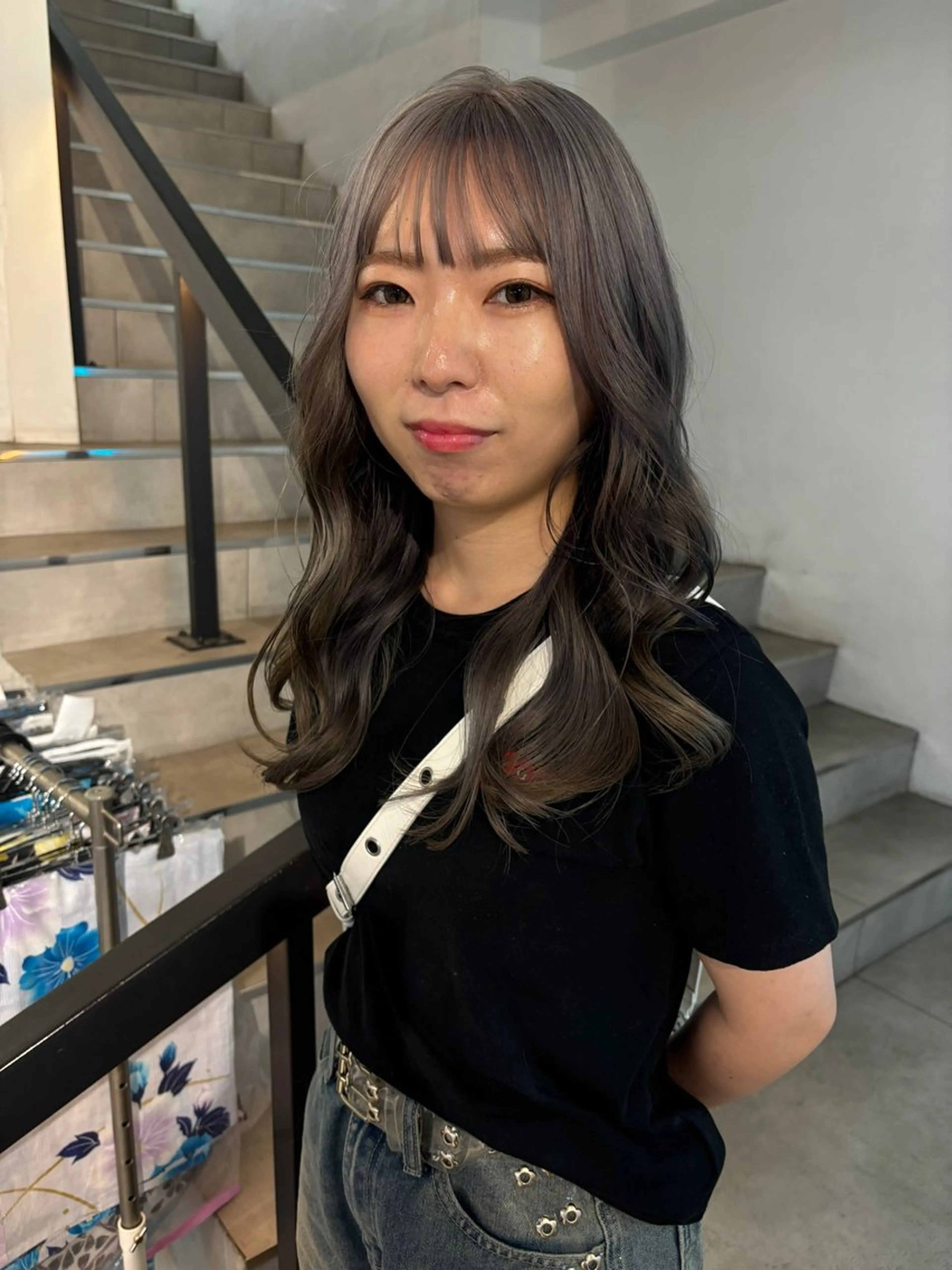 ロング ヘアカラー ハイトーン/レイヤー nail 百咲💌のヘアスタイル