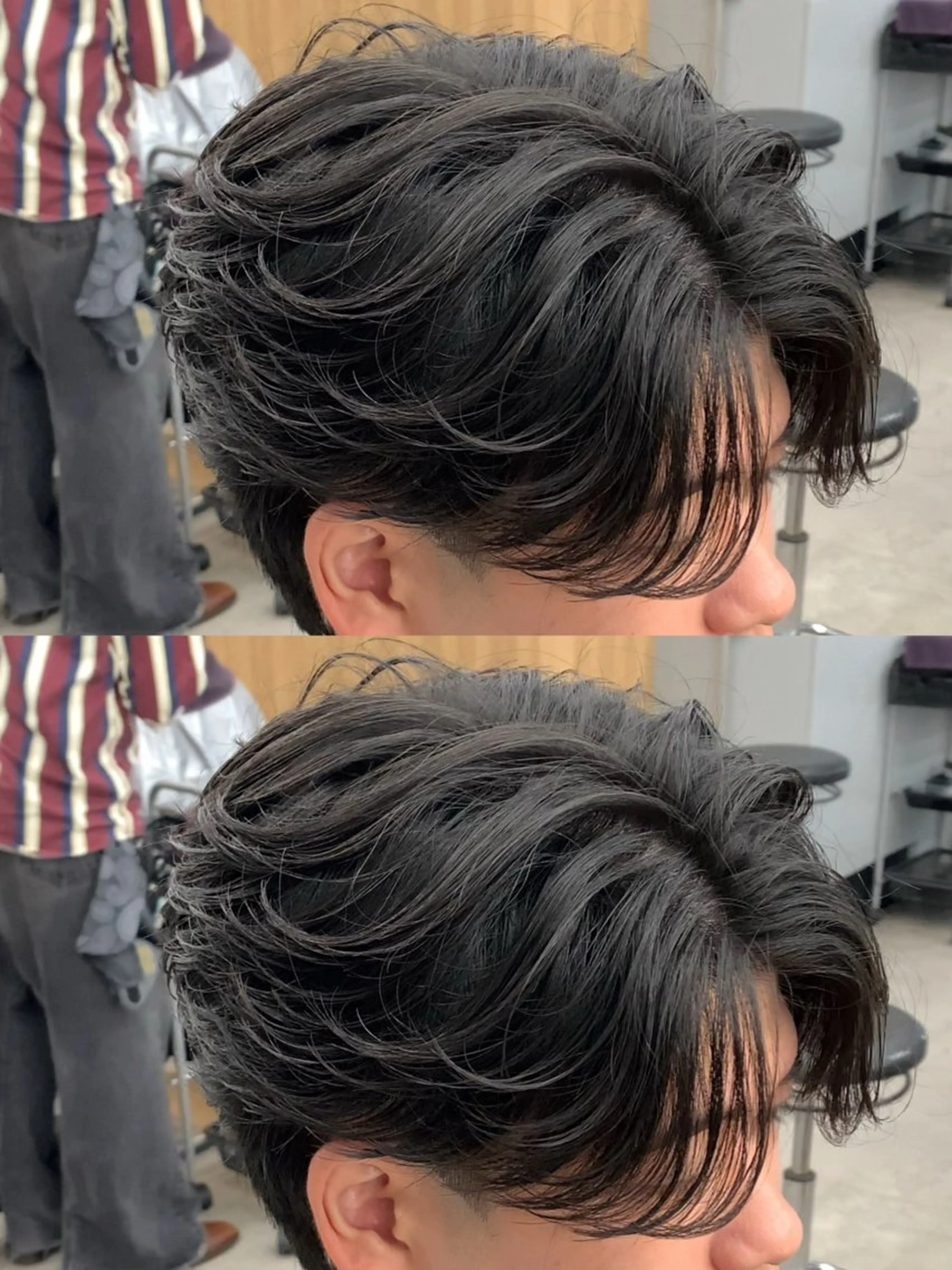 【🔥毛流れほしい方必見🔥】フェザーパーマで横から見てもイケメンに❤️‍🔥カット+パーマ❤️‍🔥の写真