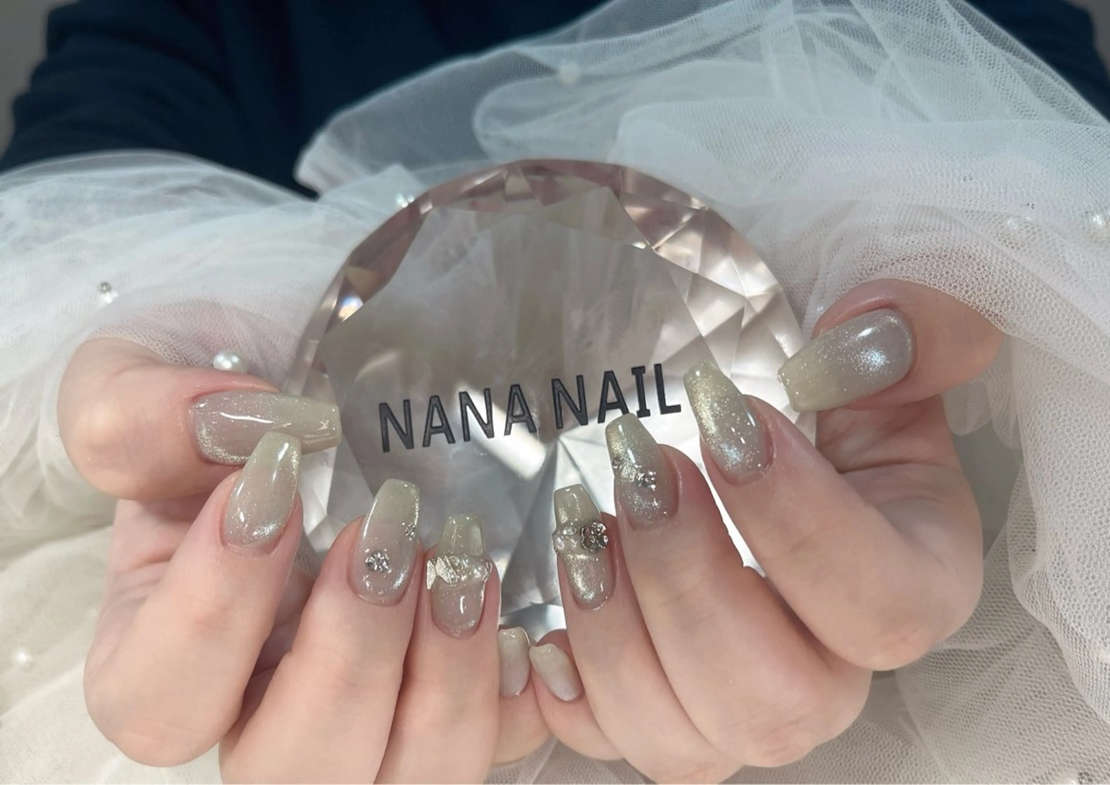 マグネットワンカラーorミラー/オーロラネイルの写真