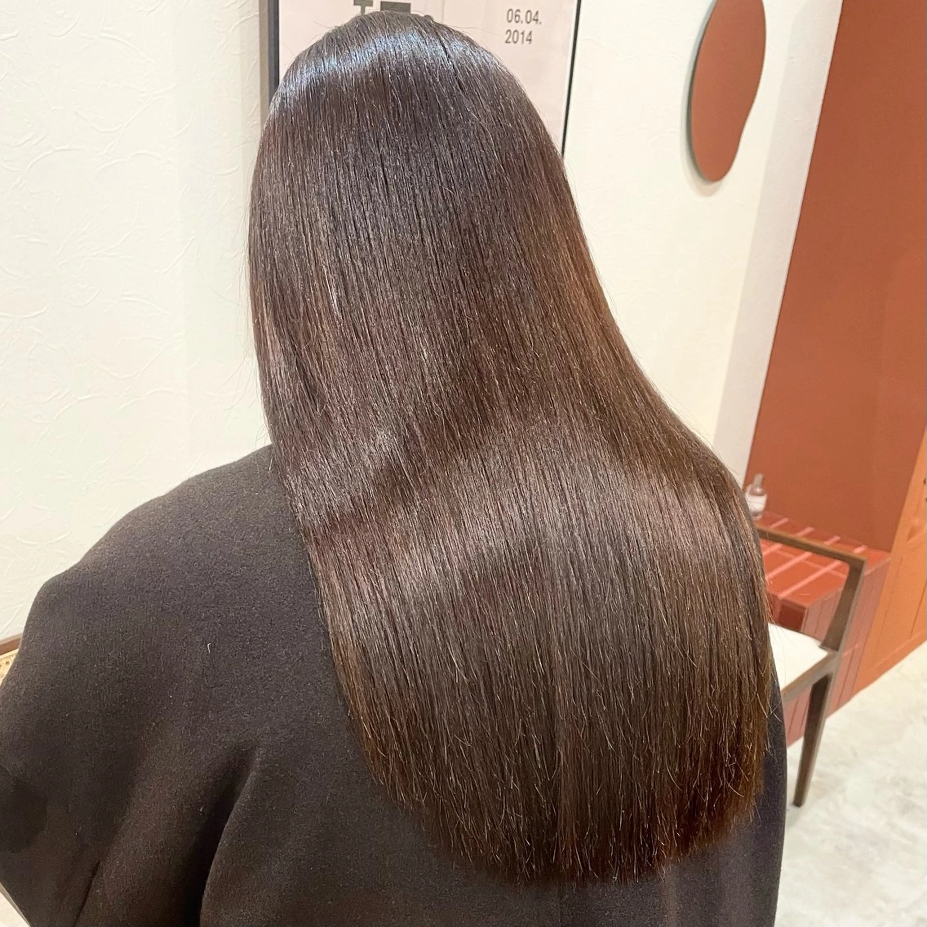 ロング カット 縮毛矯正 ヘッドスパ 暖色カラー/髪質改善 伏見/RIONAのヘアスタイル