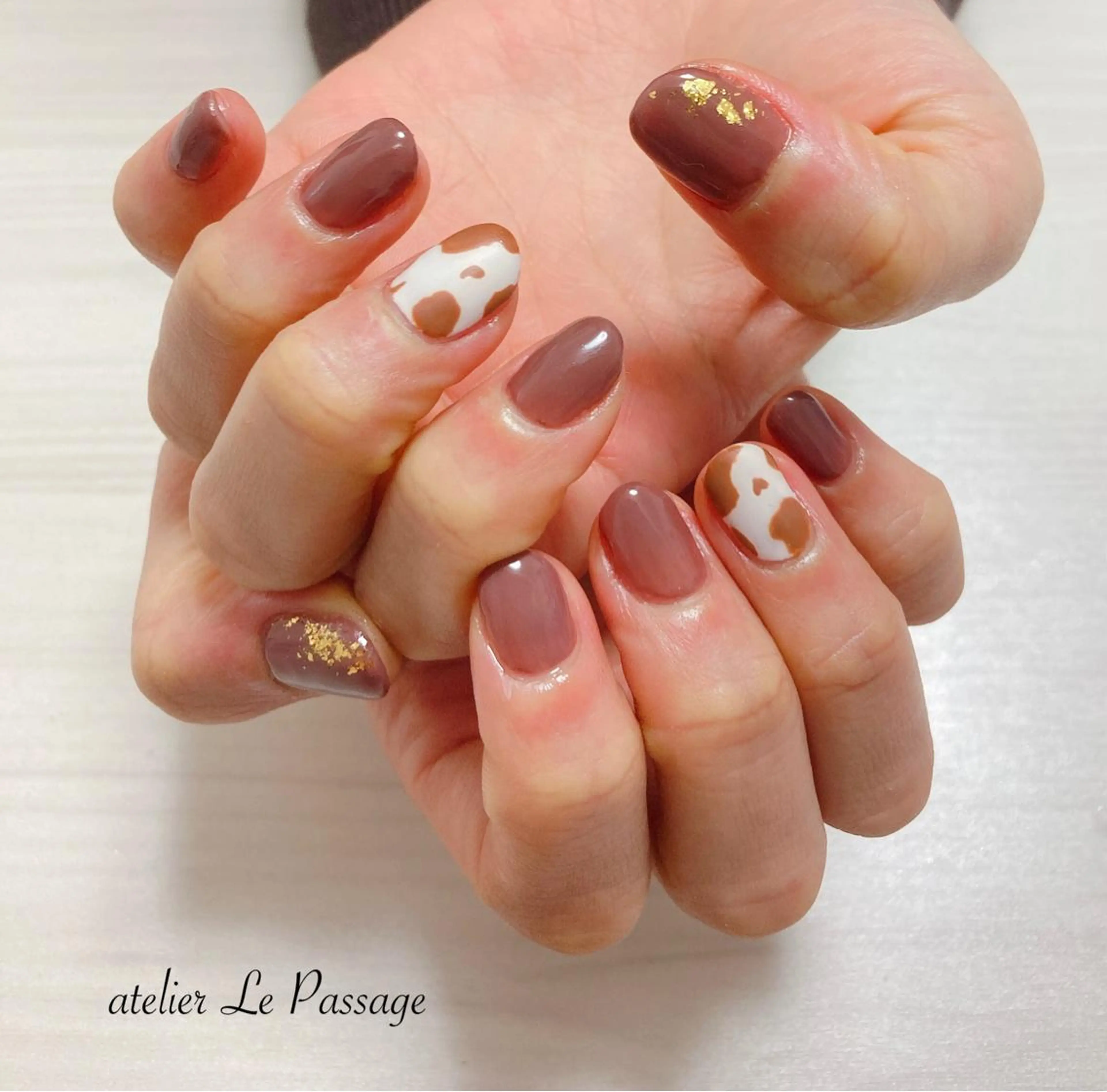 ネイル ジェルネイル キラキラネイル ニュアンスネイル オフィスネイル ワンカラーネイル Atelier Le Passage所属・h nakatsukaのネイルデザイン