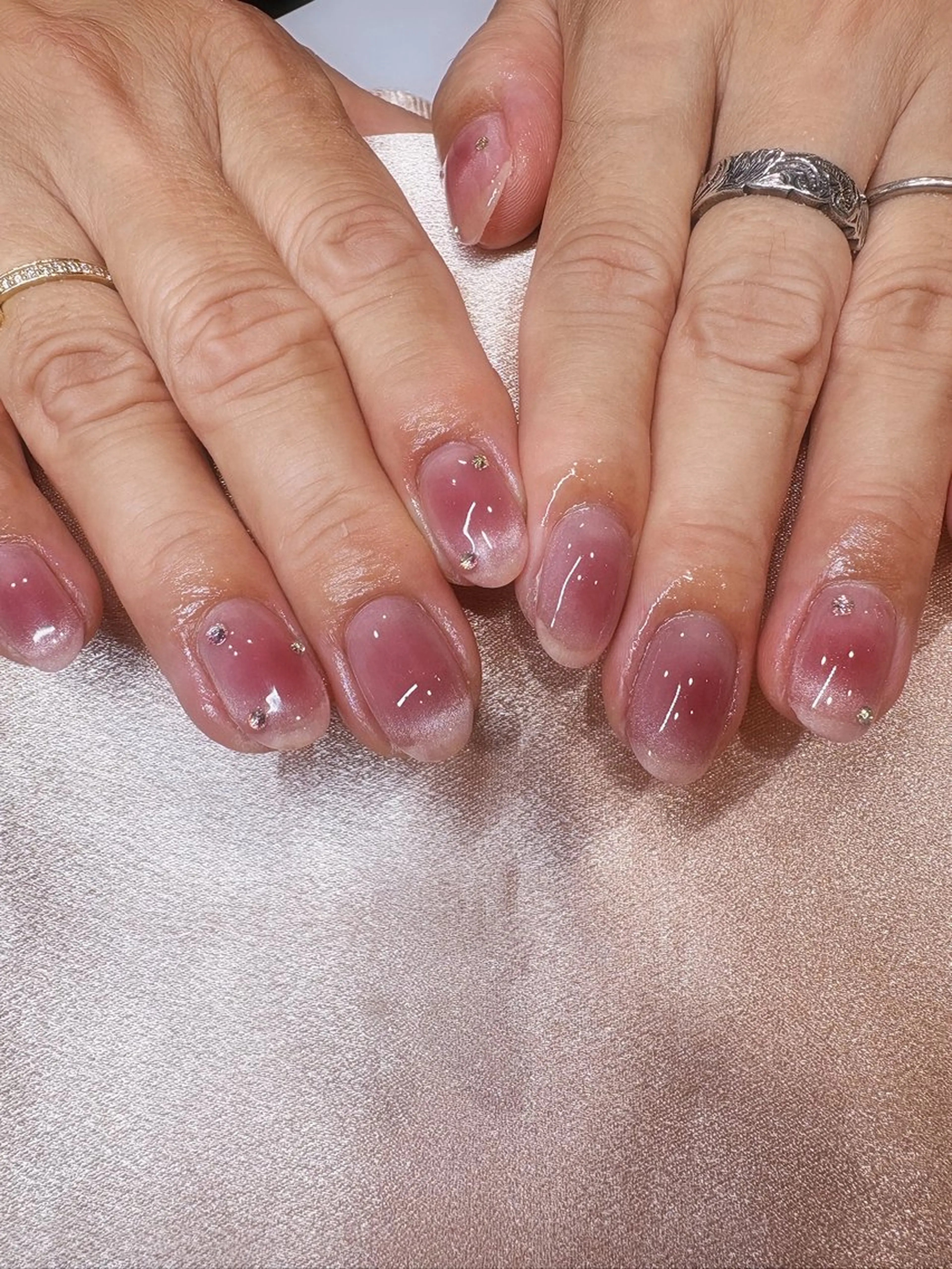 ネイル チークネイル マグネットネイル ハンドネイル mayuko .のネイルデザイン