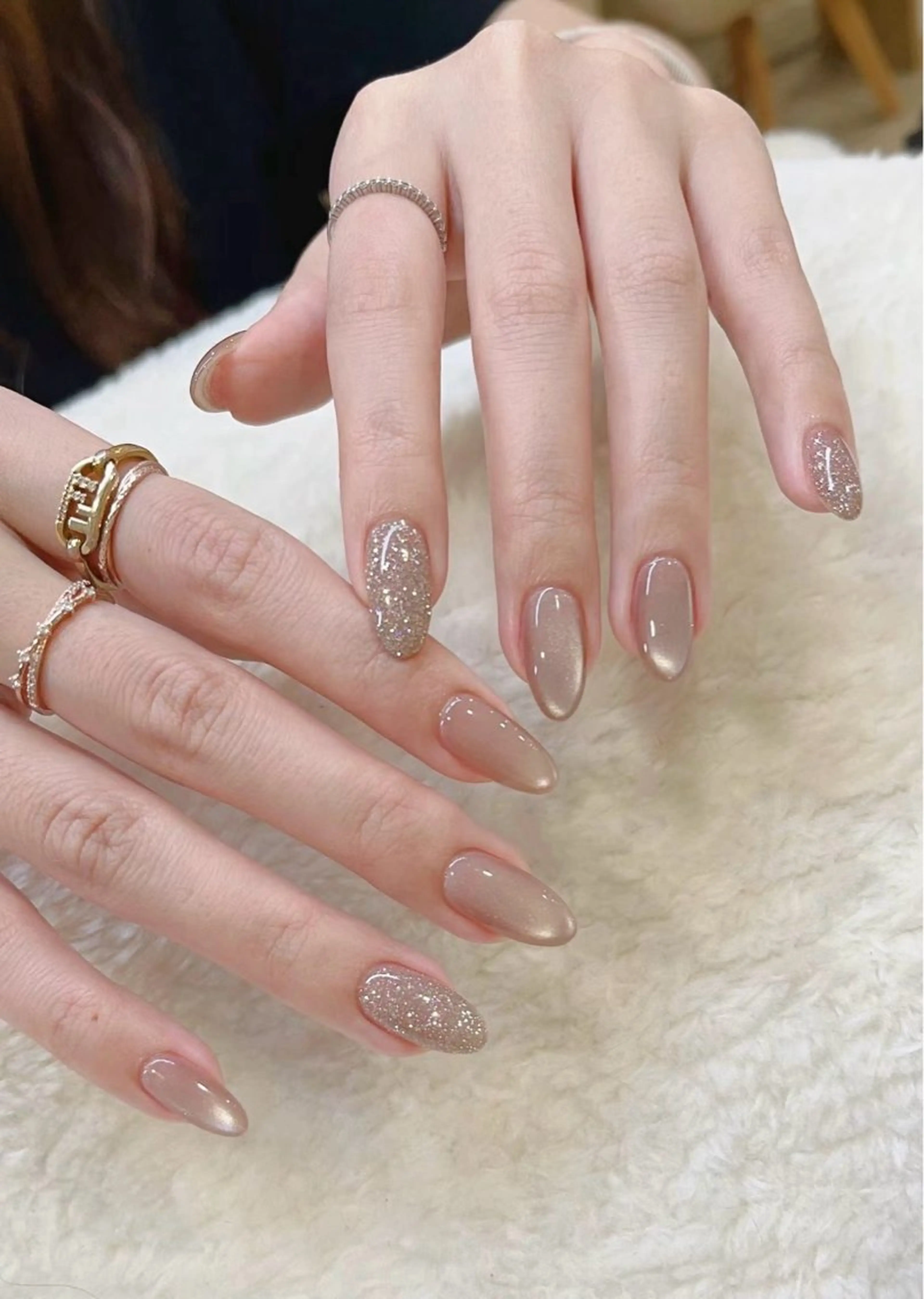 ネイル フラッシュネイル マグネットネイル BabyYouMi nailのネイルデザイン
