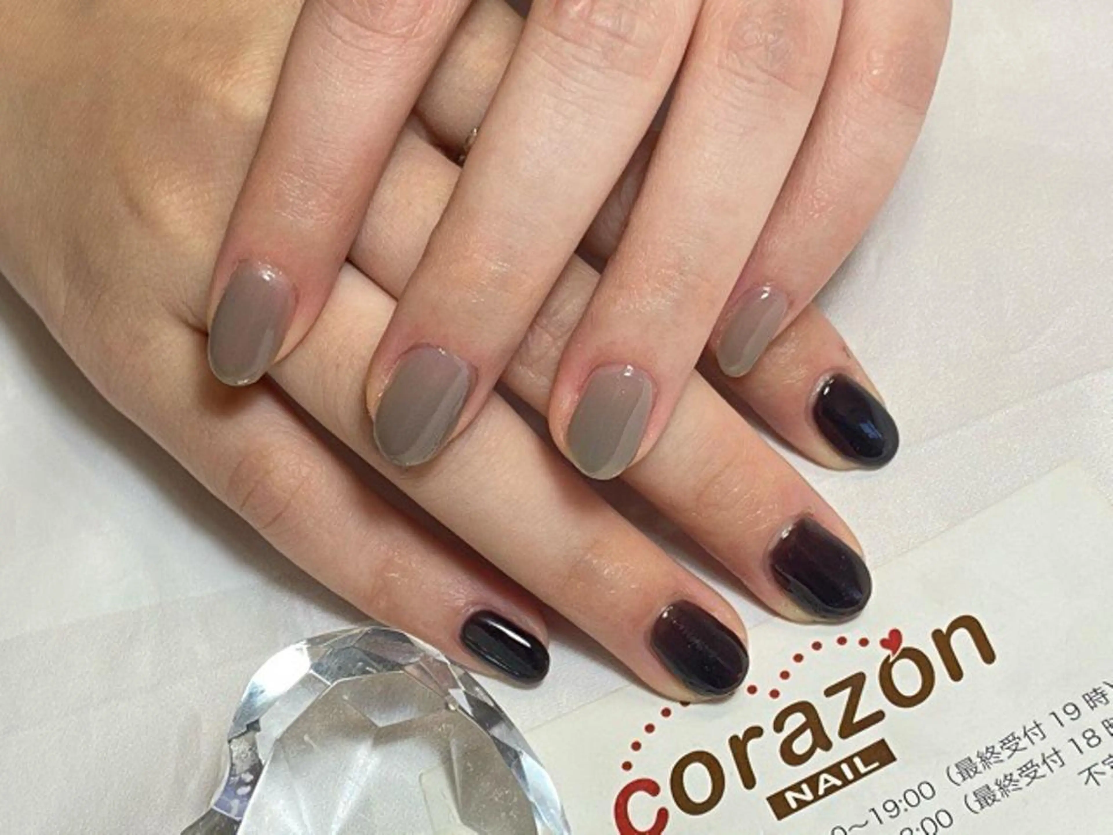 ネイル ジェルネイル ワンカラーネイル ハンドネイル corazon所属・ネイリスト aicoのネイルデザイン