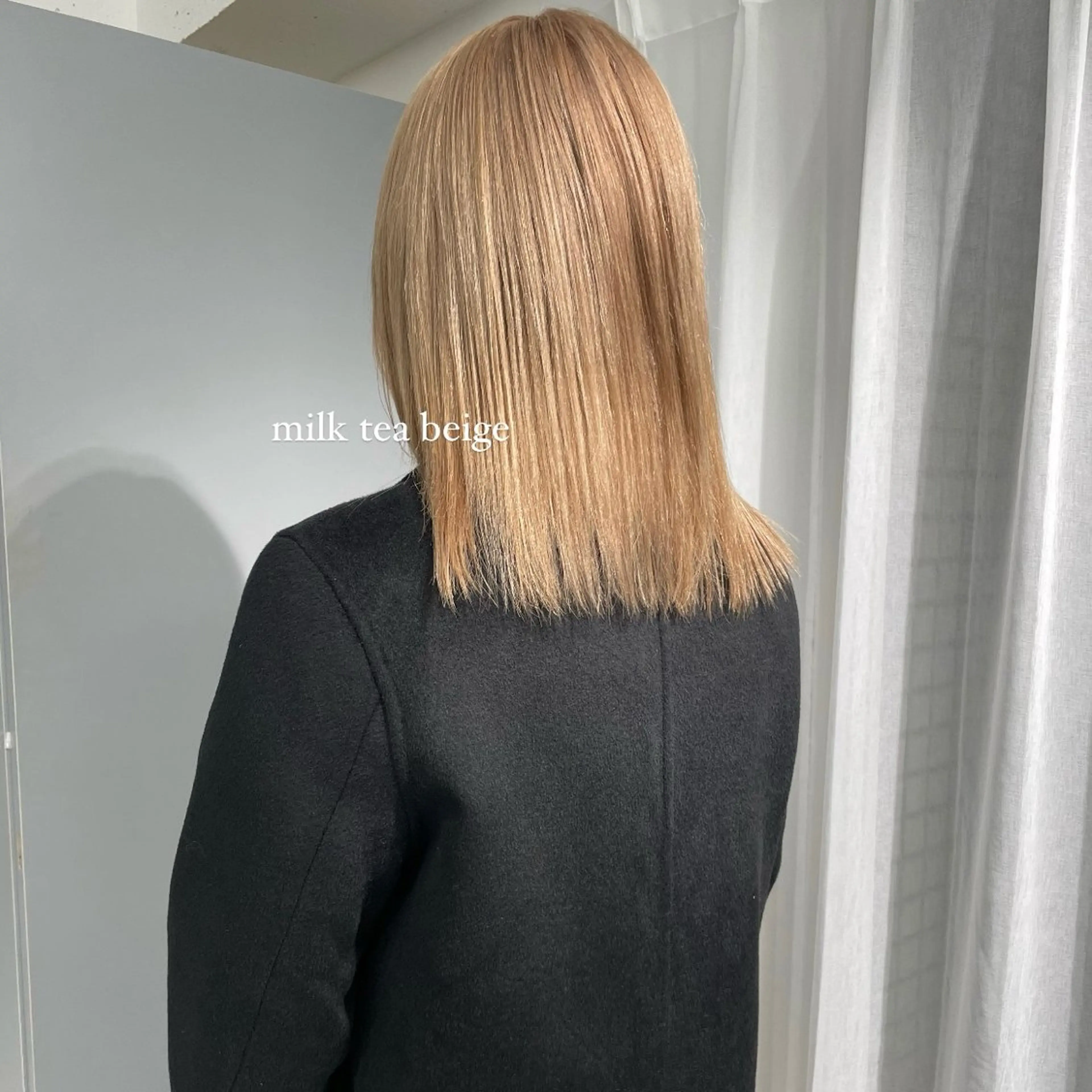 ミディアム カラー ブリーチ ヘアカラー ハイトーン/ボブ /HBL/AYUNAのヘアスタイル