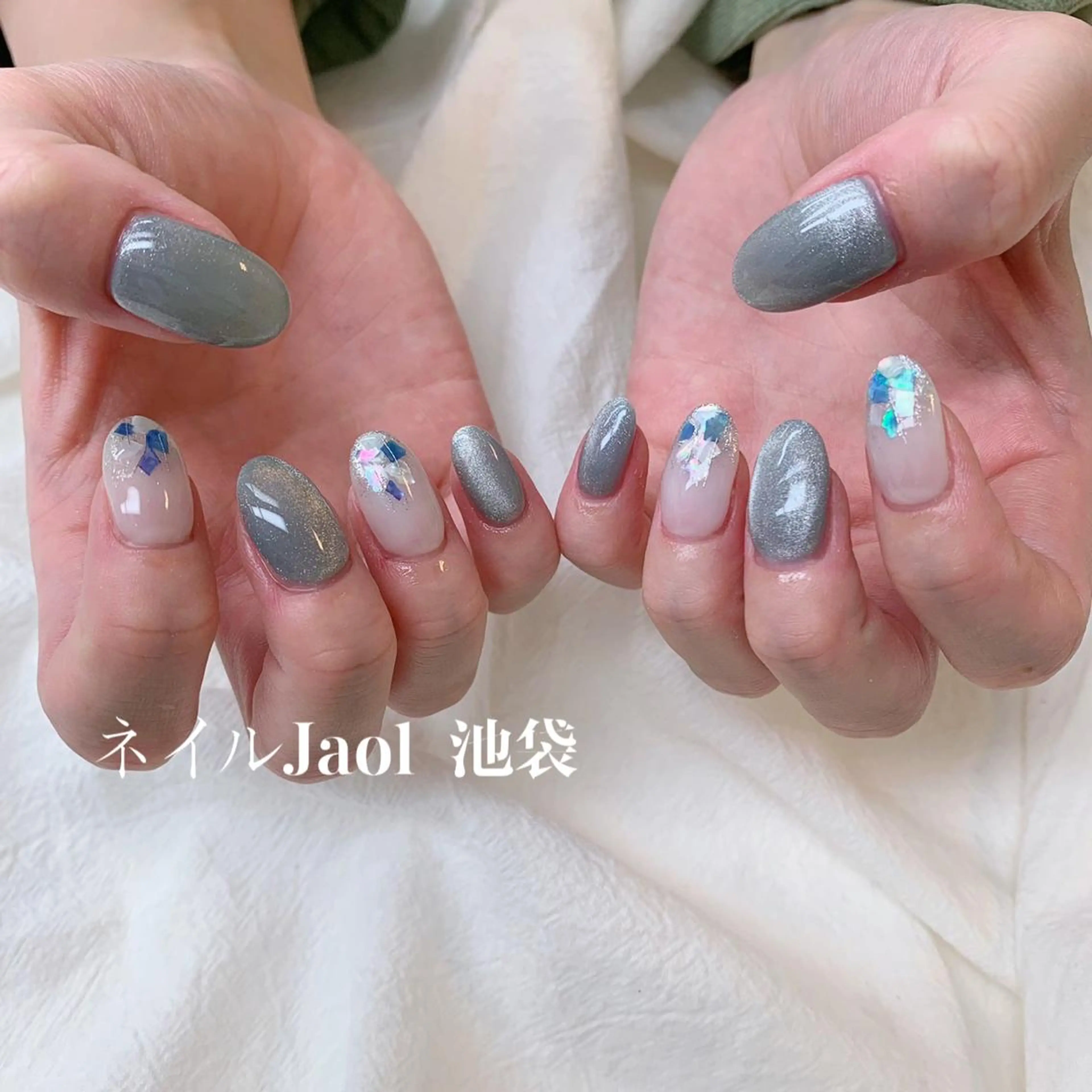 ミディアム ハンドネイル nail jaol池袋店所属・ネイルJaol 池袋のネイルデザイン