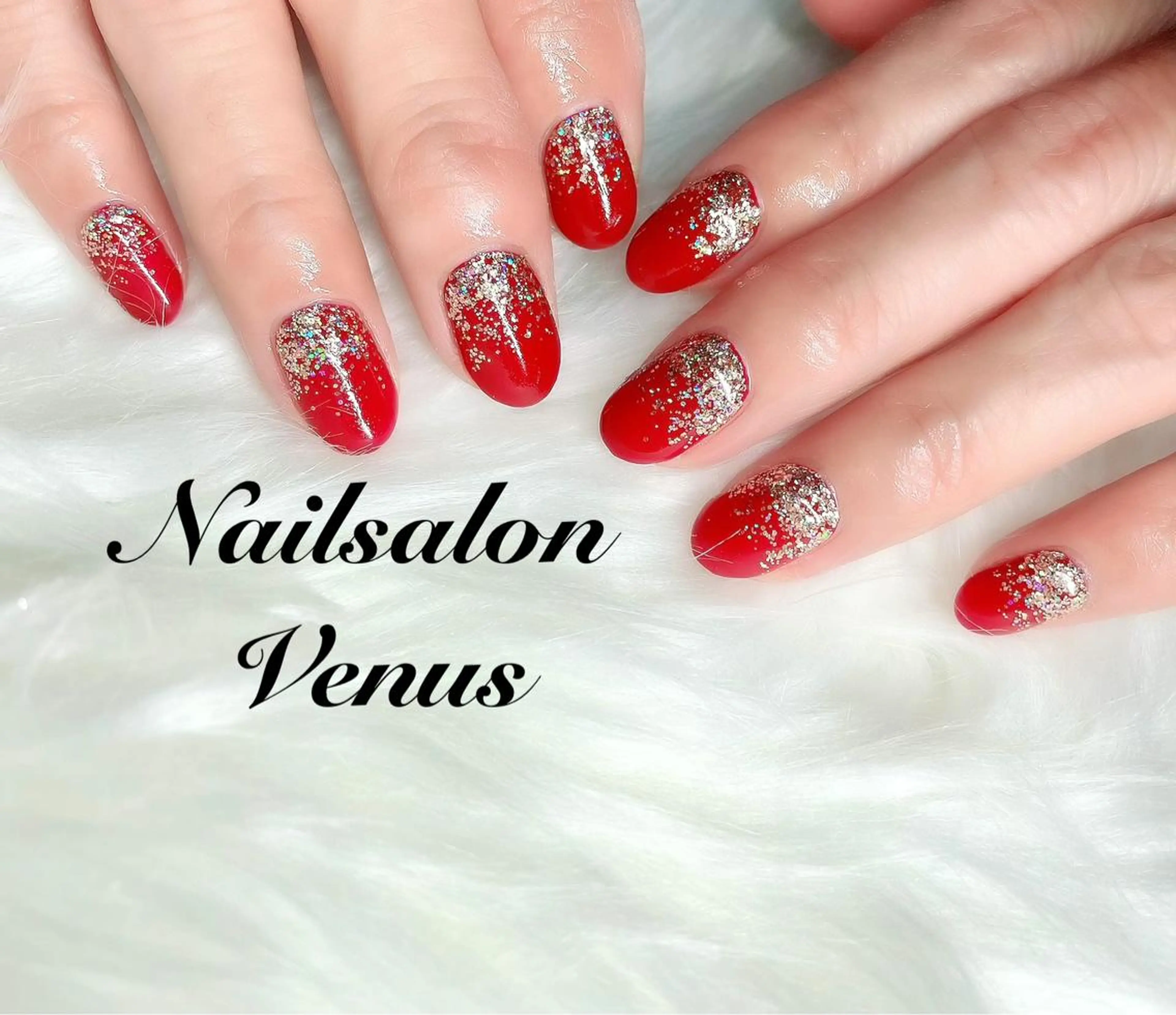 ネイル グラデーション ラメ(グリッター) ラメグラデーション ワンカラーネイル ハンドネイル Nail salon Venusのネイルデザイン