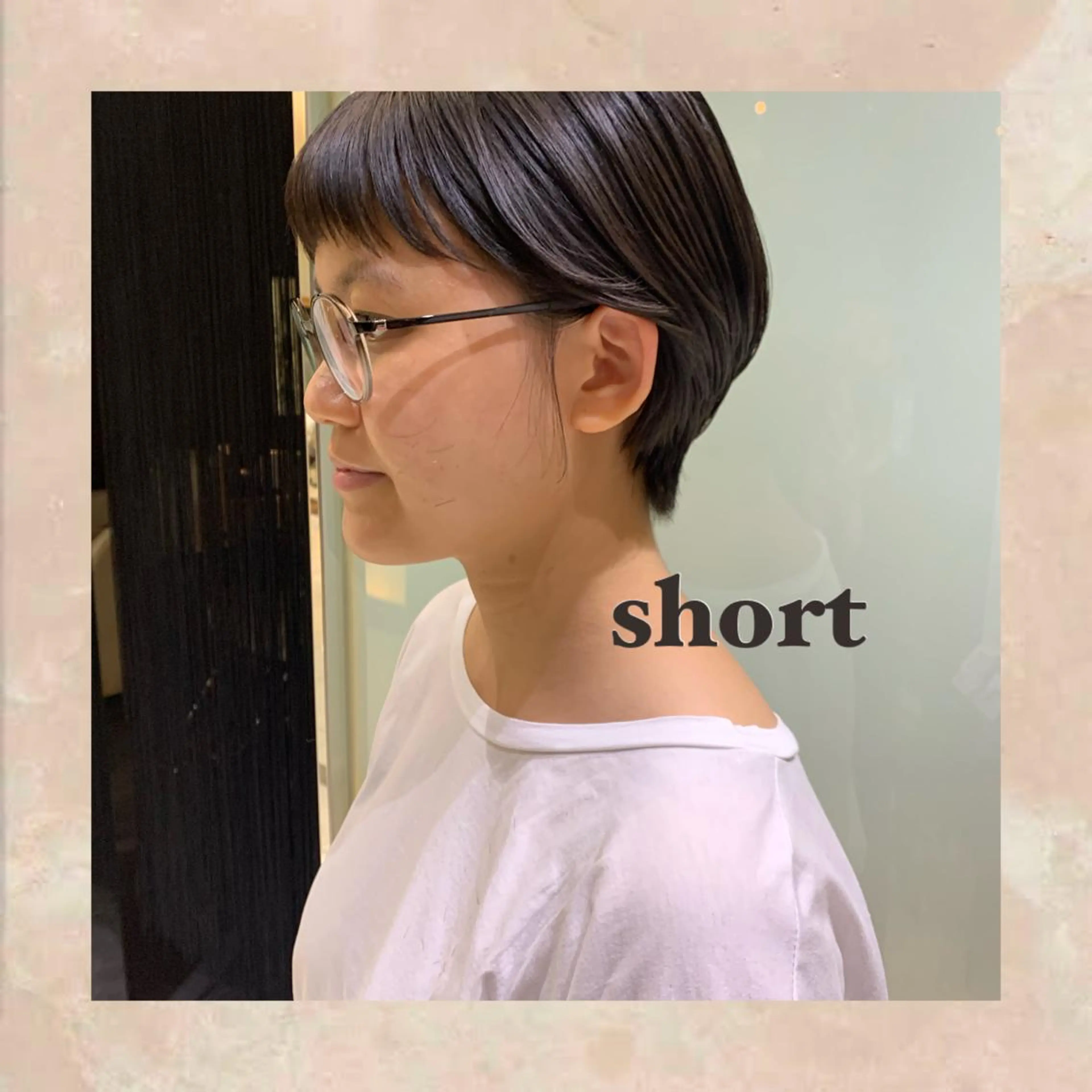 ショート ショートヘア 小顔カット apish 夏琳のヘアスタイル