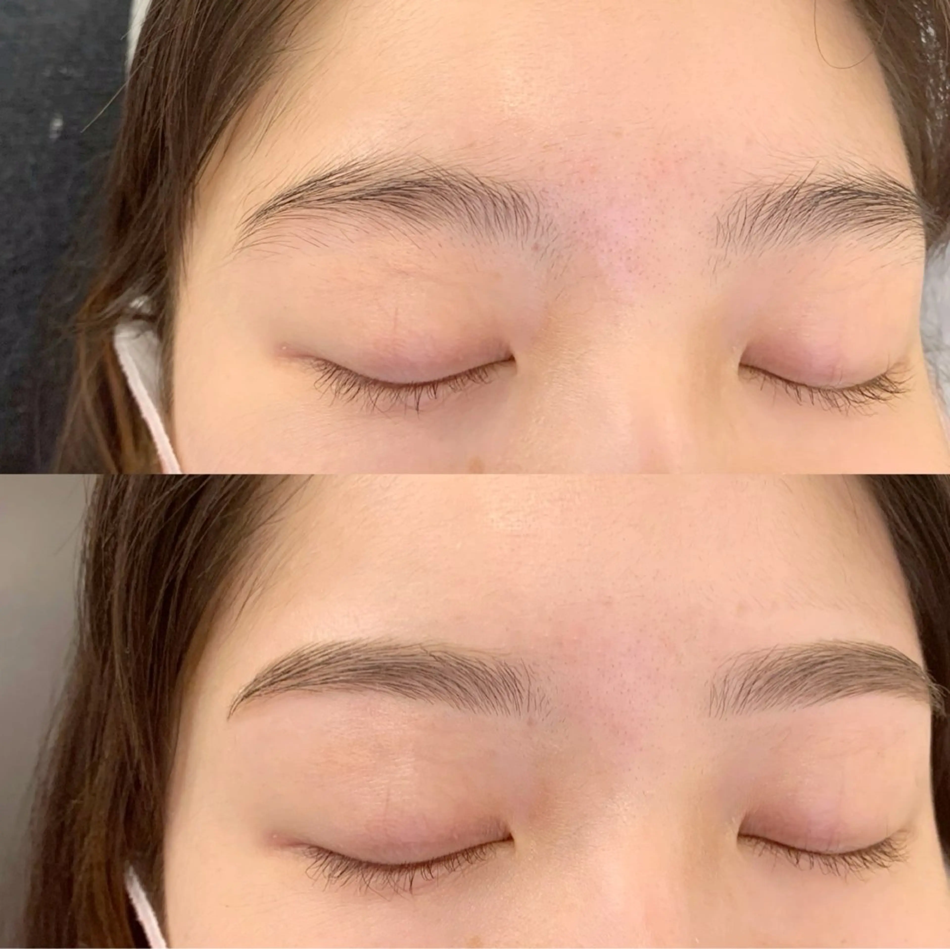 眉毛ワックス脱毛の写真