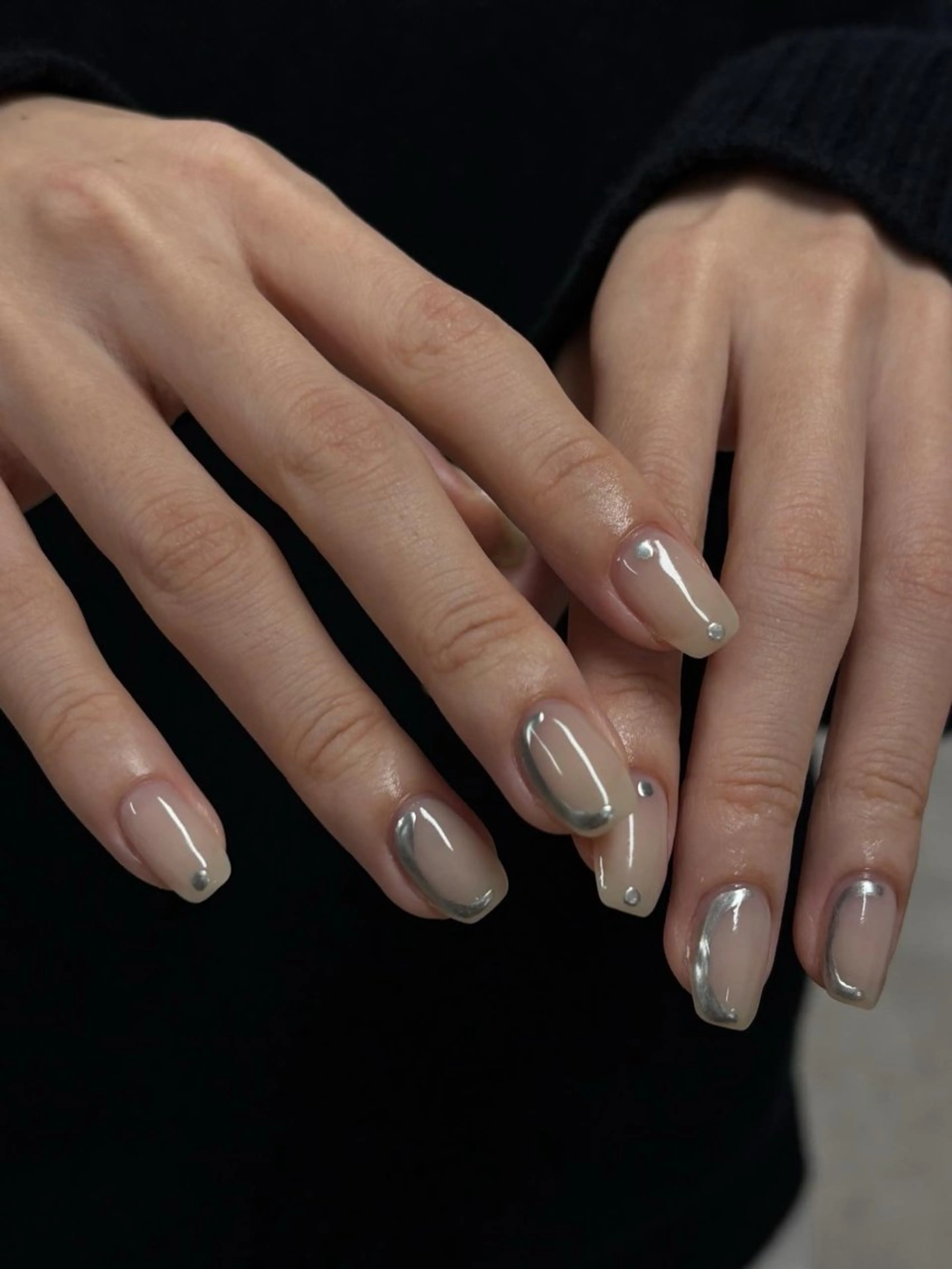 ネイル 持ち込み ハンドネイル GLADnail新宿 arisaのネイルデザイン