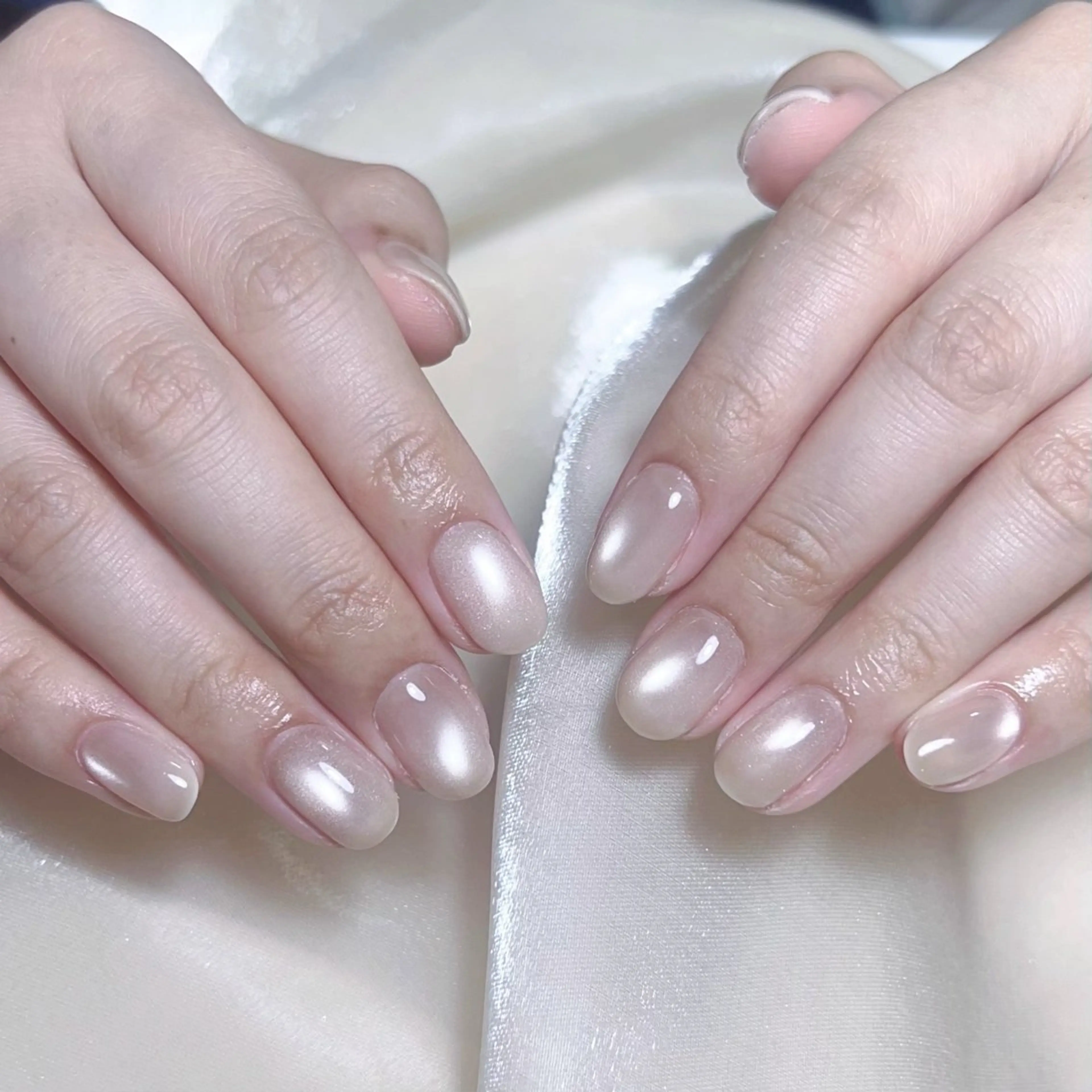 メンズ ネイル メンズ韓国風 アートネイル オーロラネイル ガーリー キラキラネイル ハンドネイル Nail salon 木にいるのネイルデザイン