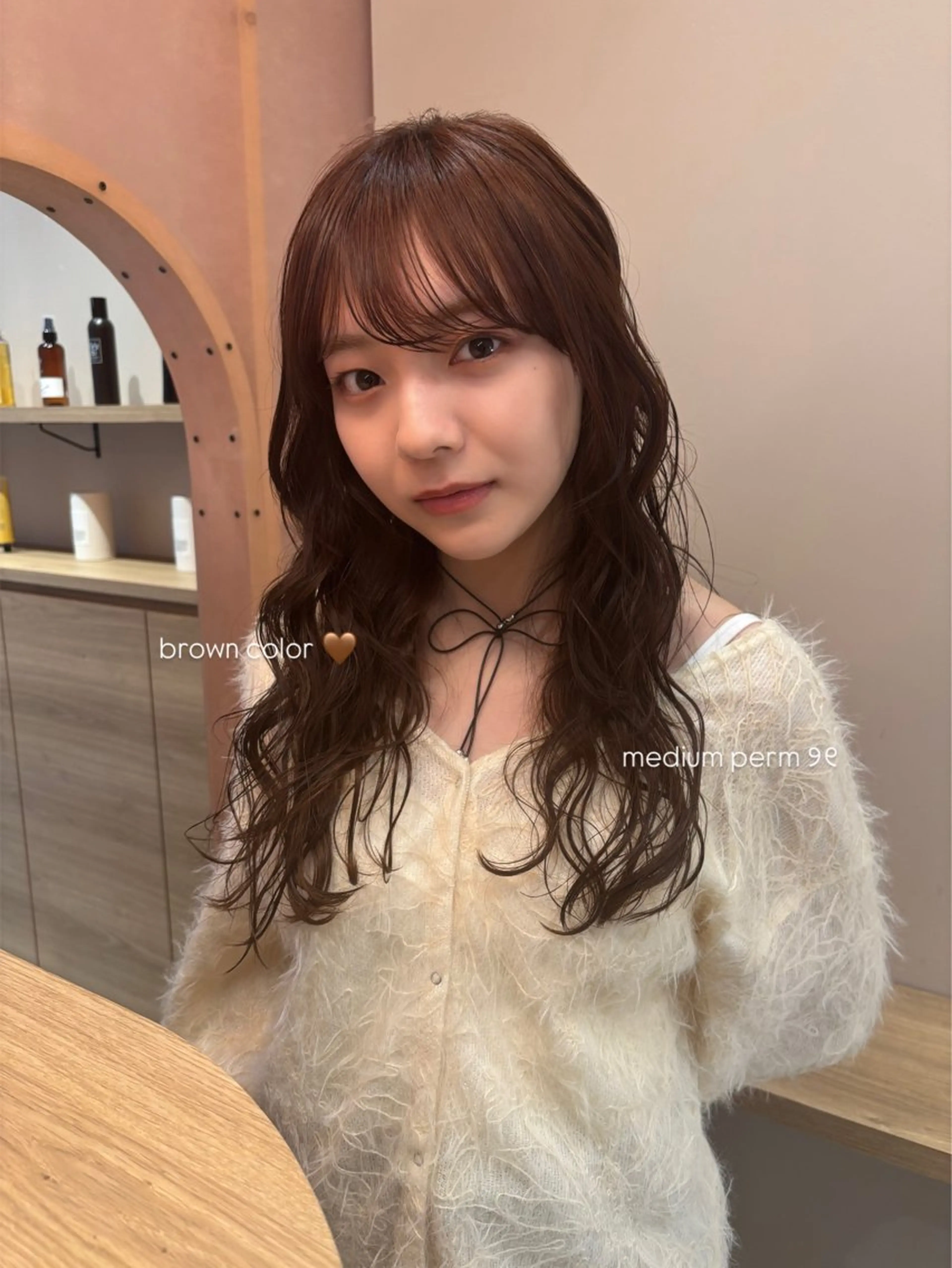 ロング パーマ 谷川 優奈のヘアスタイル