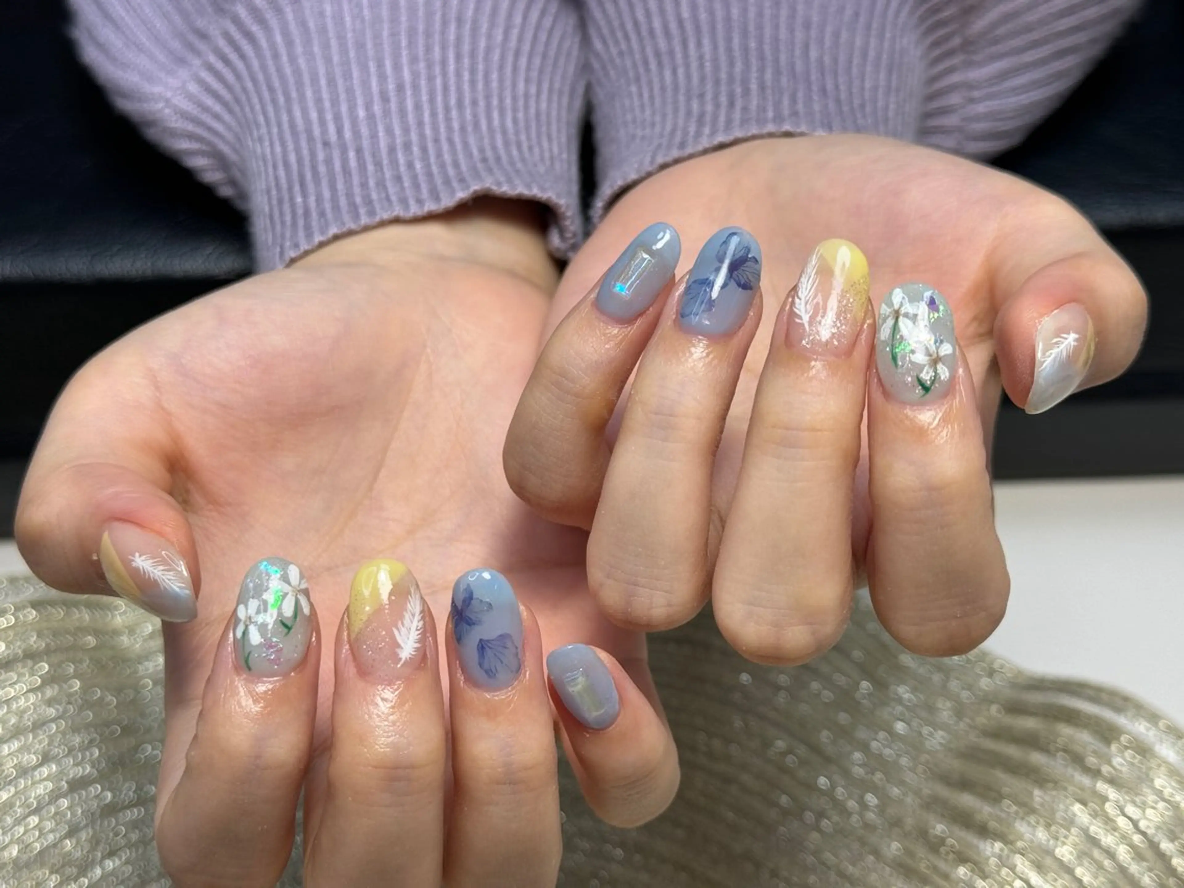 ネイル アートネイル パステルネイル 春ネイル ハンドネイル MOA NAIL所属・moa nailのネイルデザイン