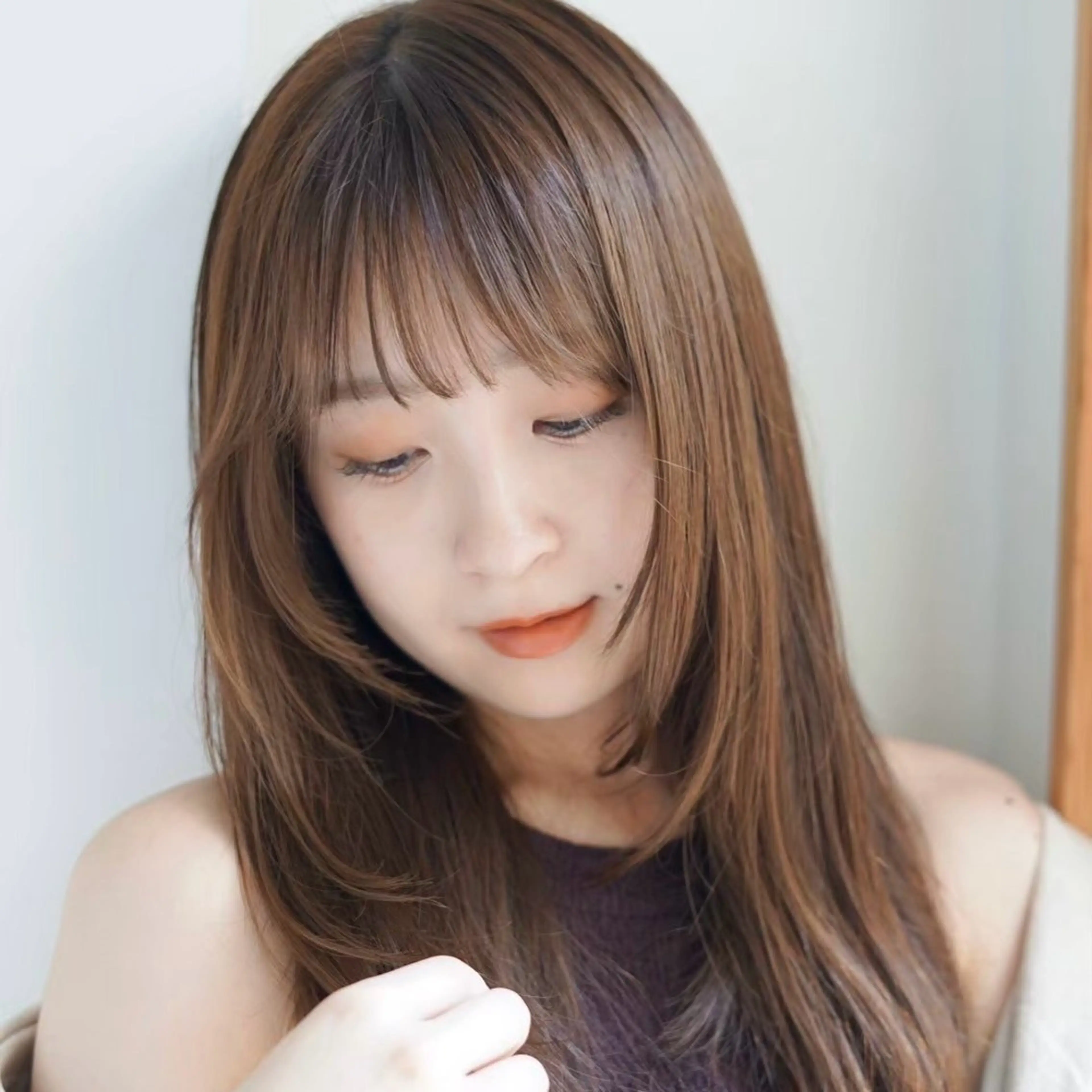 ミディアム カラー パーマ ヘアアレンジ ミディアムパーマ 縮毛矯正 トリートメント ストレートパーマ カット 縮毛矯正 トリートメント 髪質改善ストレート✨ パーマヘア✨YUKIのヘアスタイル