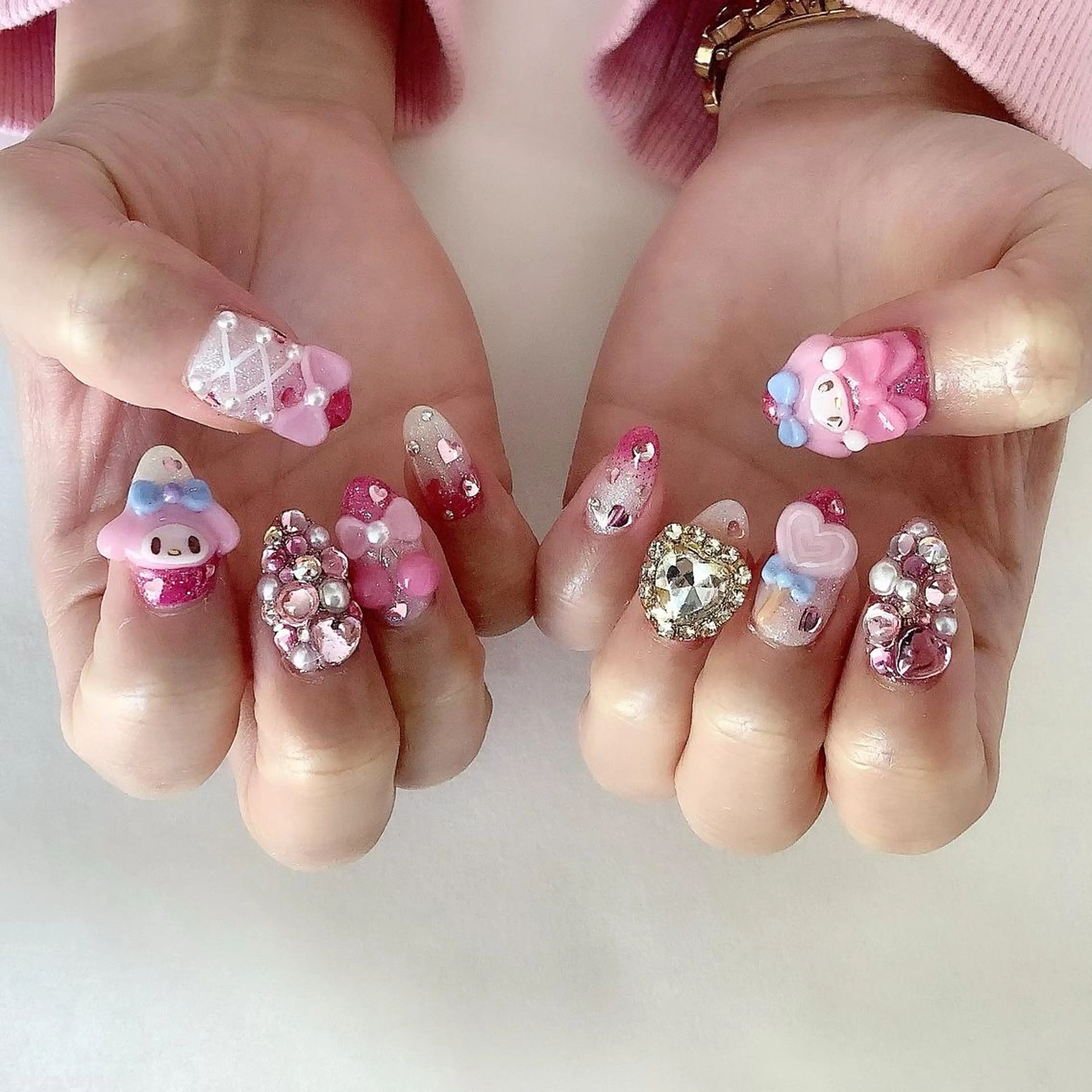 ネイル ハンドネイル 💎🐰 saki. m 🐰💎のネイルデザイン