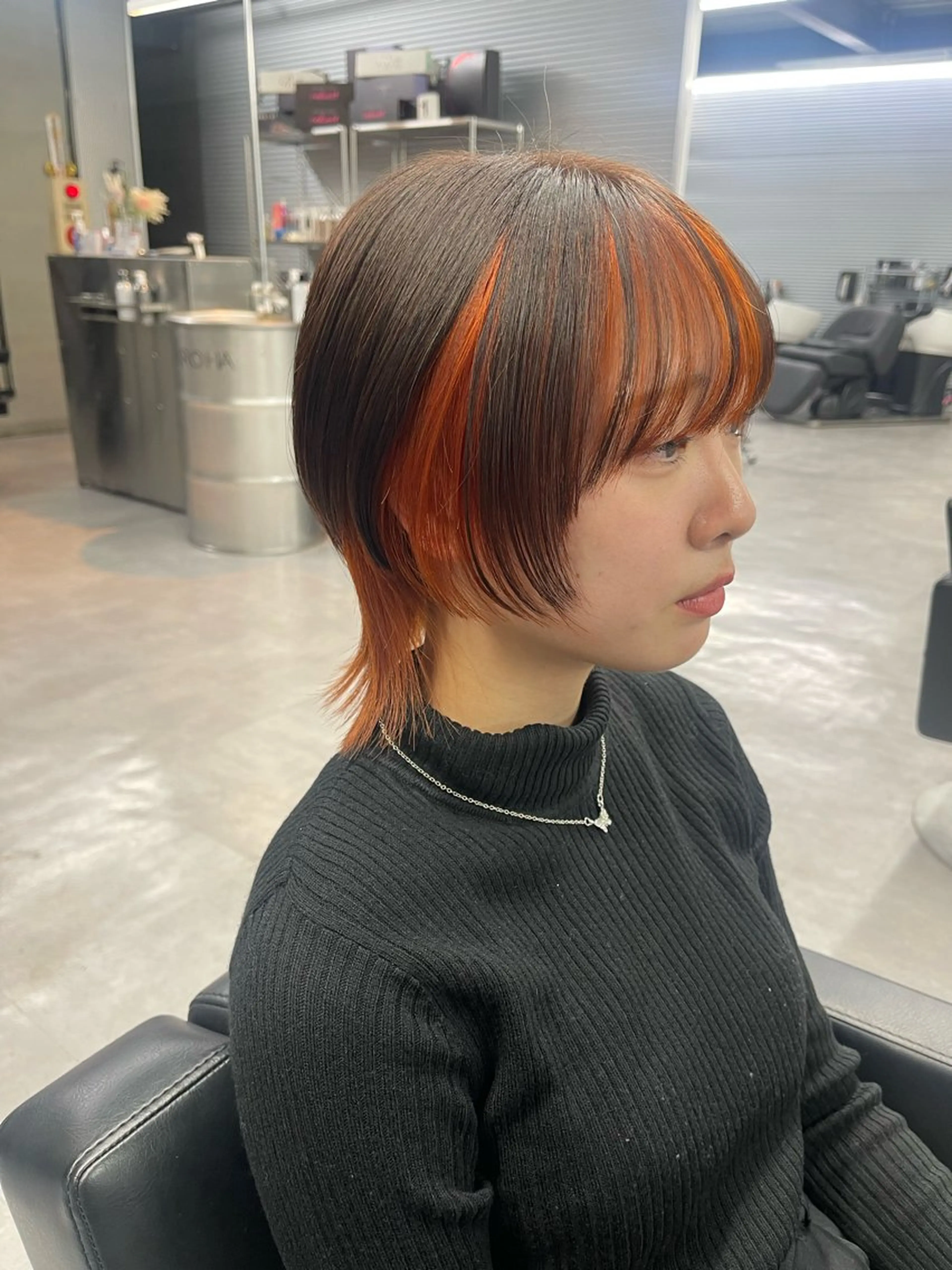 ショート ウルフカット 柏 ウルフ/レイヤー 田中佐和🐺のヘアスタイル