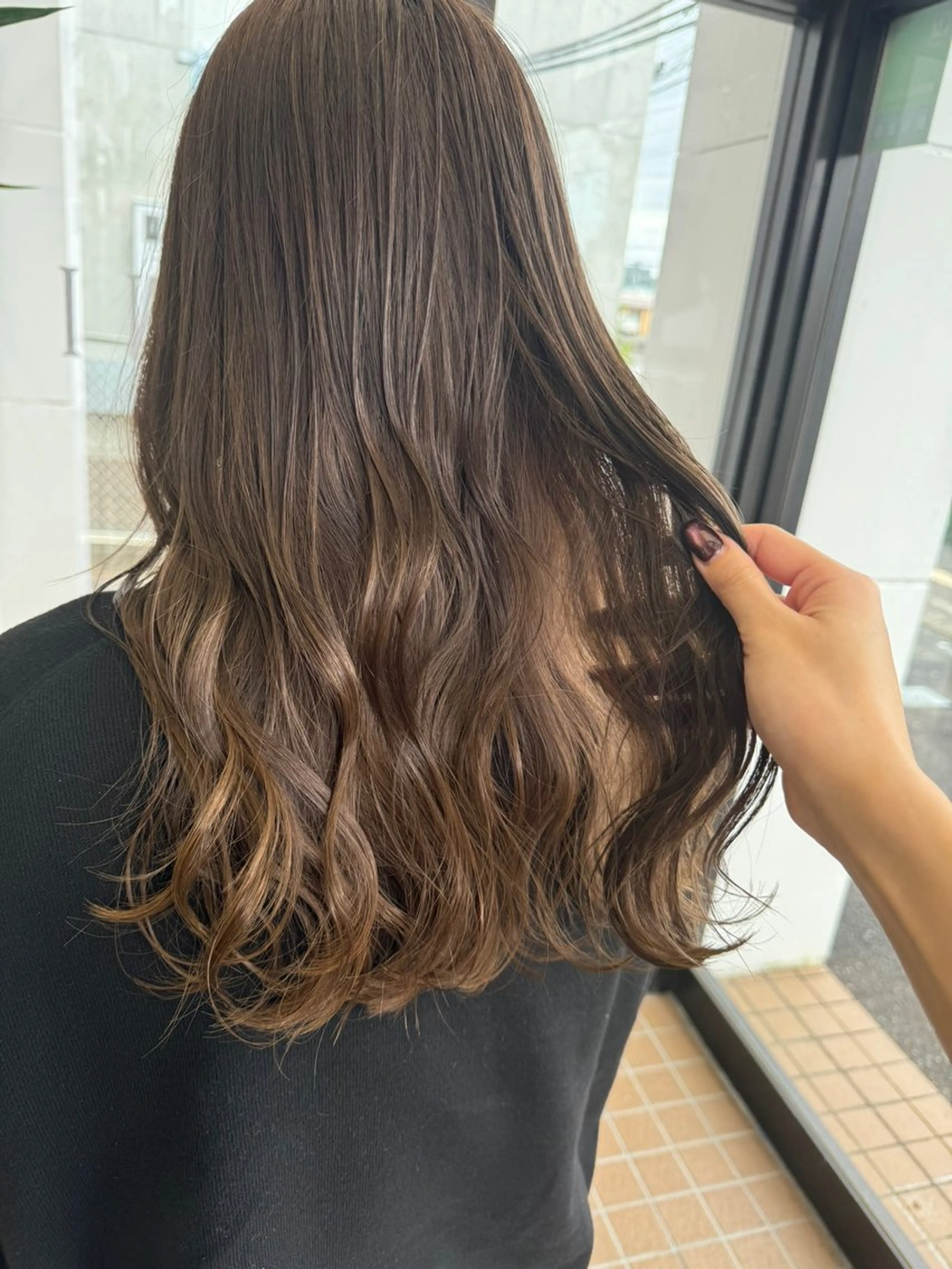 ロング カット ヘアカラー トリートメント 🇰🇷韓国風顔周り NANAMI🇰🇷のヘアスタイル