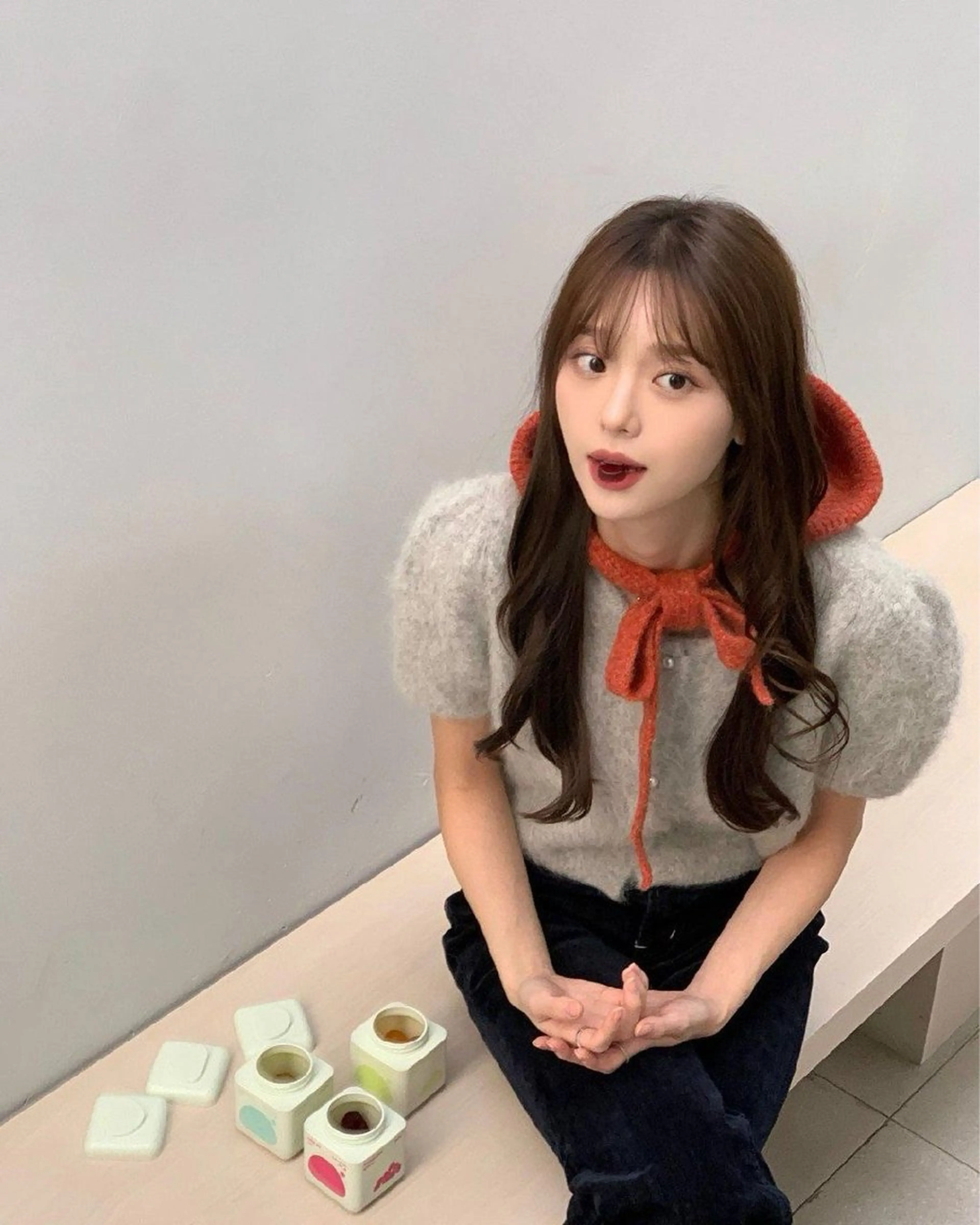 ロング カラー カット ヘアカラー トリートメント 莉乃/縮毛矯正/髪質 改善/艶カラーのヘアスタイル