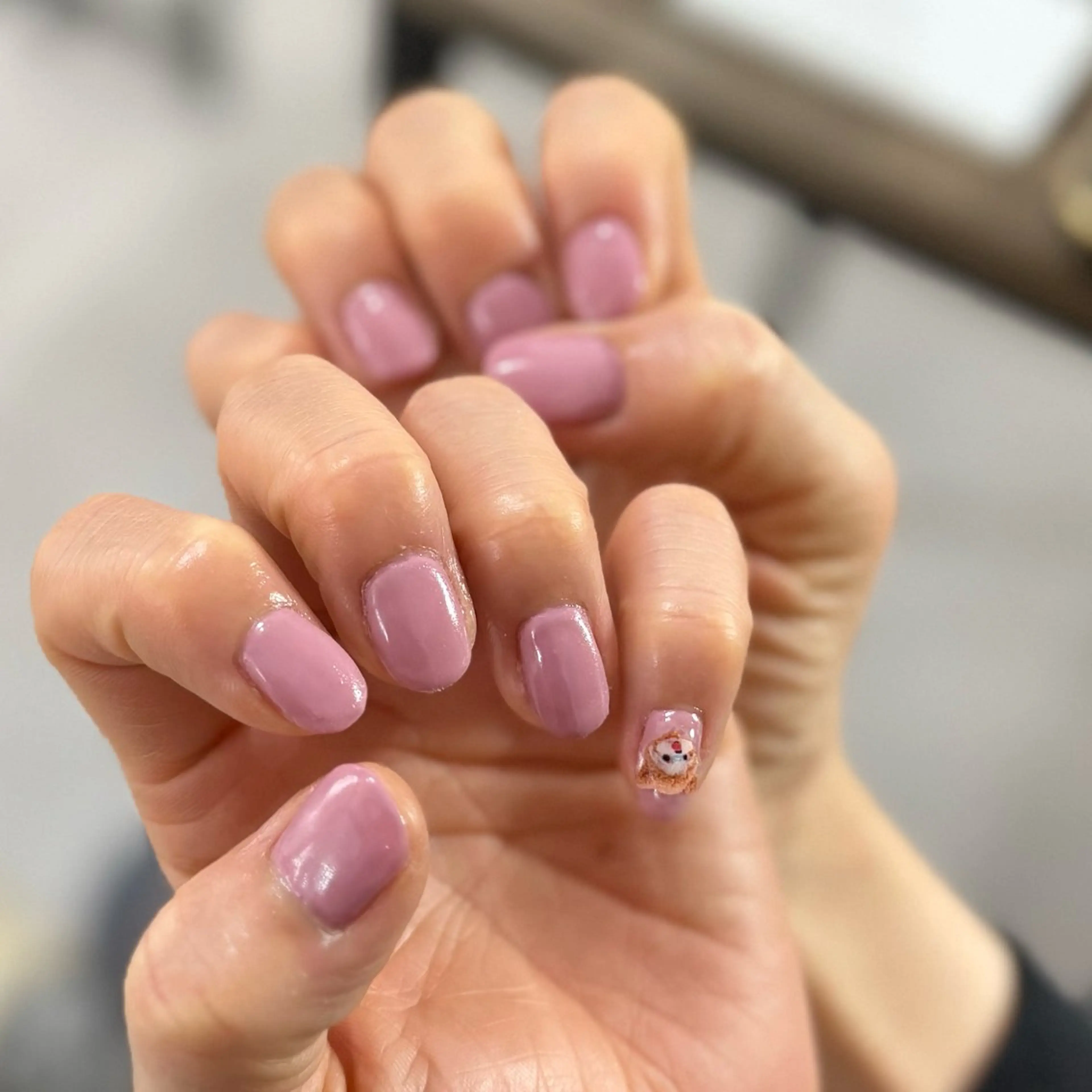 ネイル ピンク パープル ハンドネイル Nabi所属・進藤 彩のネイルデザイン