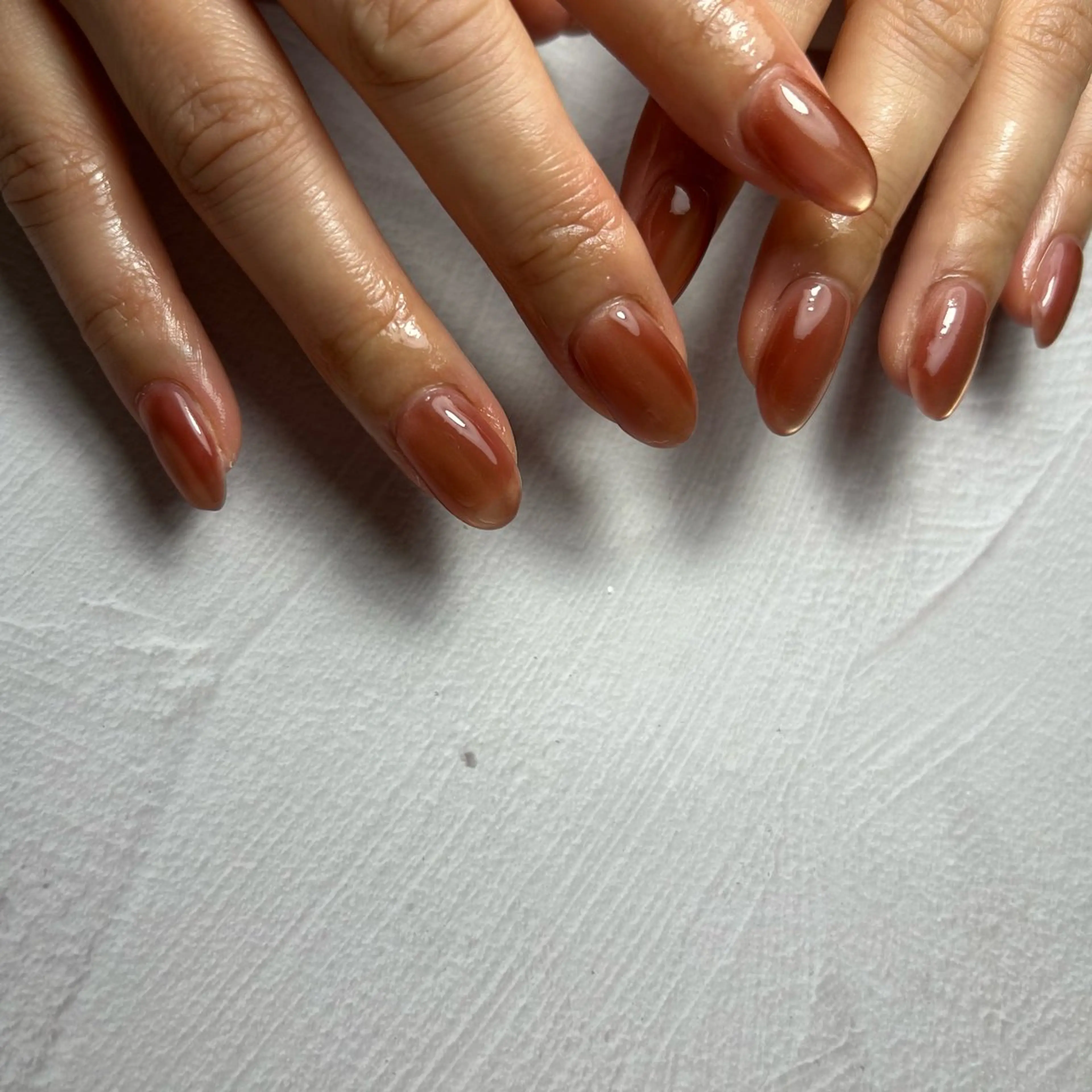 ネイル マグネットネイル 春ネイル ハンドネイル soa.Aika 自爪育成のネイルデザイン