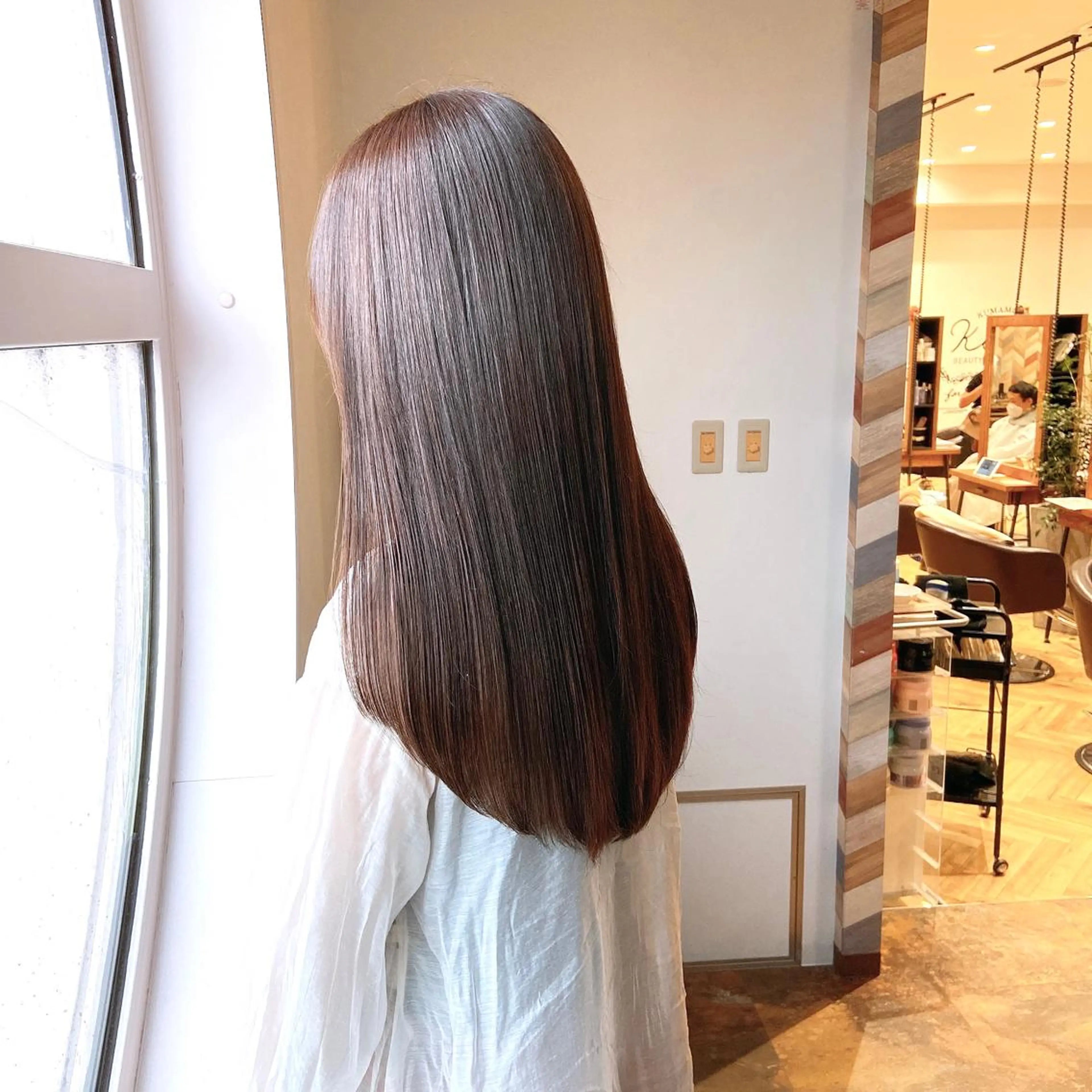 ロング レッドブラウン rilliant所属・中原 つくしのヘアスタイル