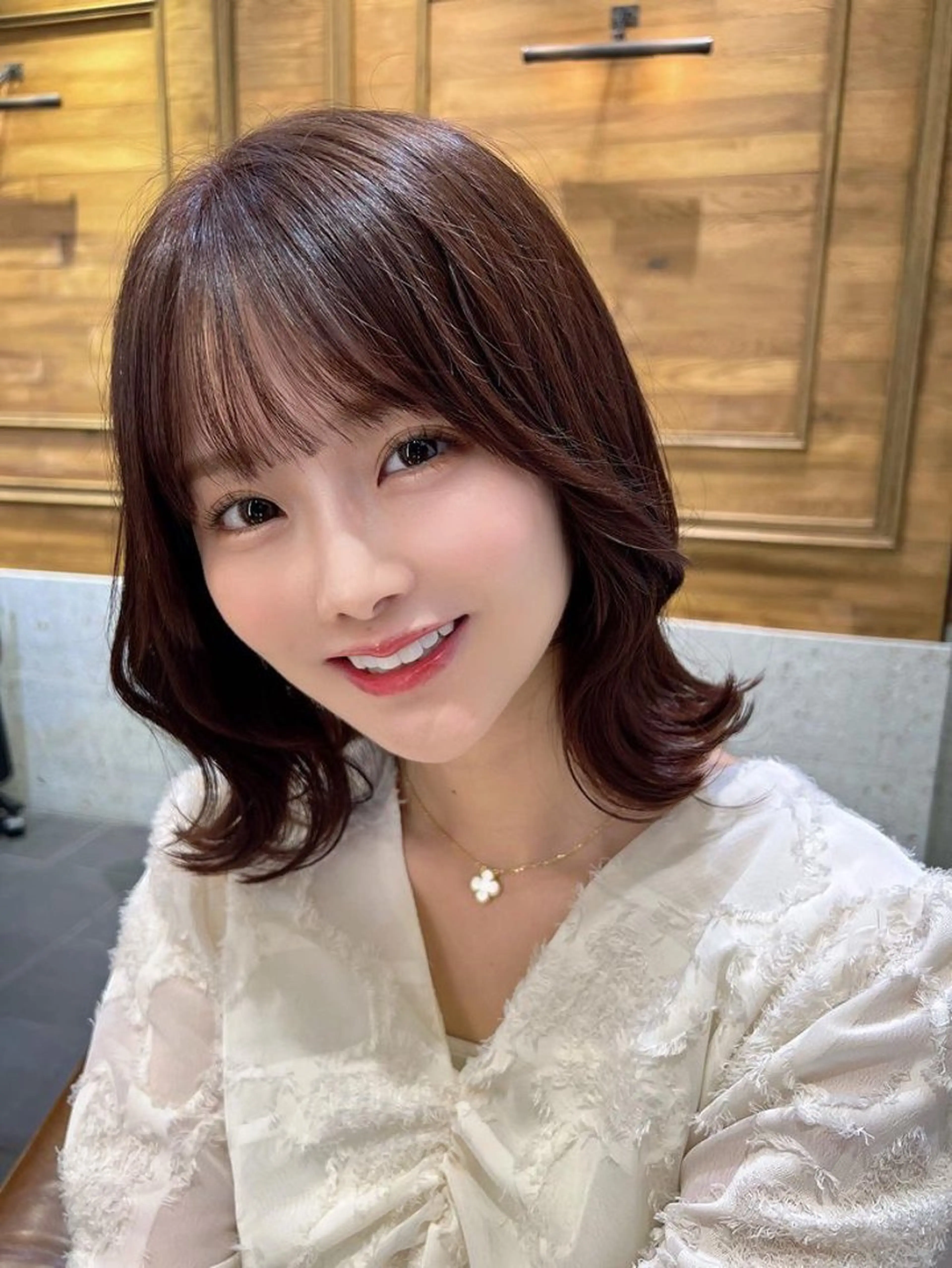 ミディアム 撮影カットモデル募集 前髪、顔周り/徳永のヘアスタイル