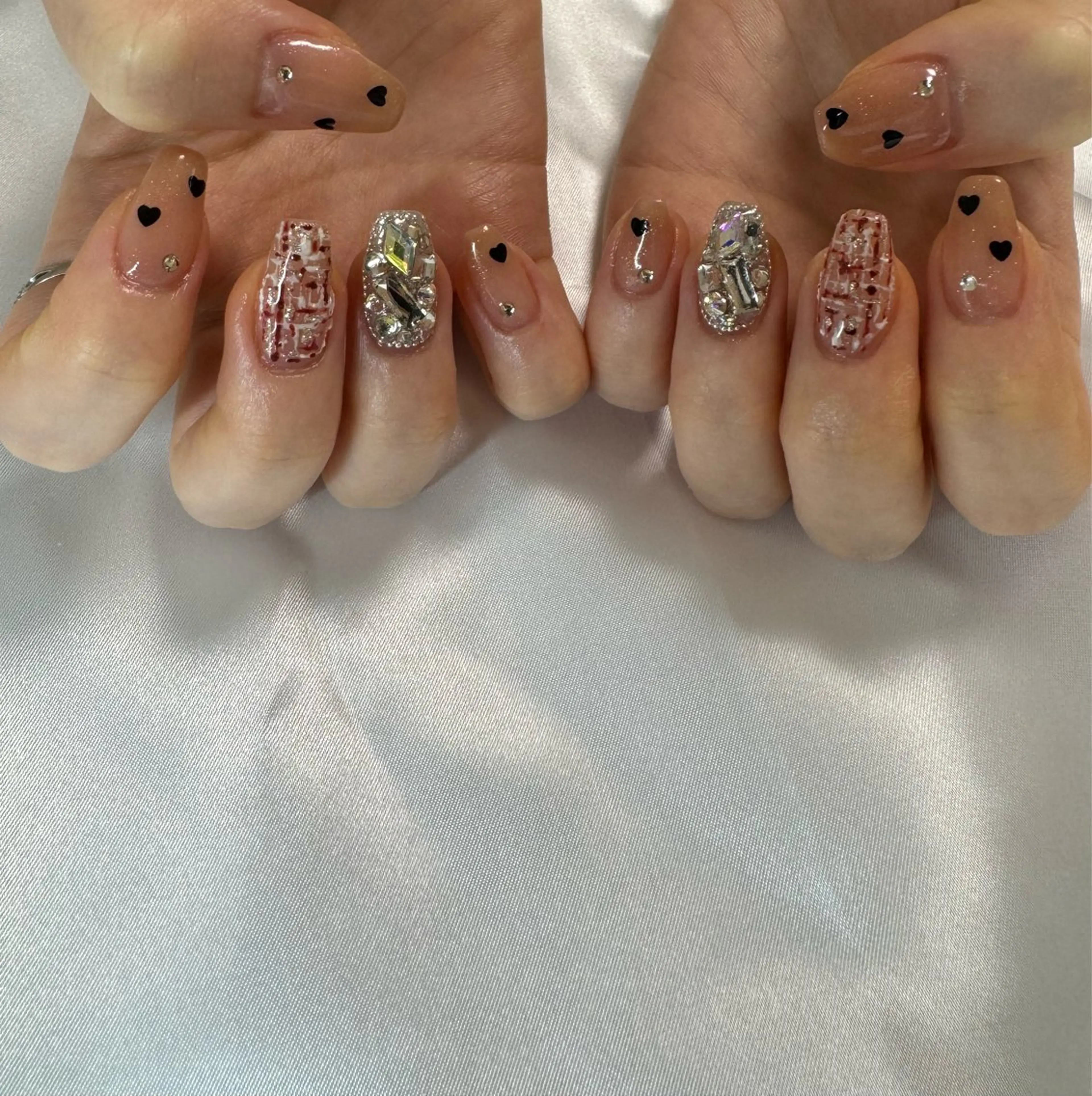 ネイル アートネイル フレンチネイル 韓国ネイル マグネットネイル 持ち込み MH_ Nailのネイルデザイン