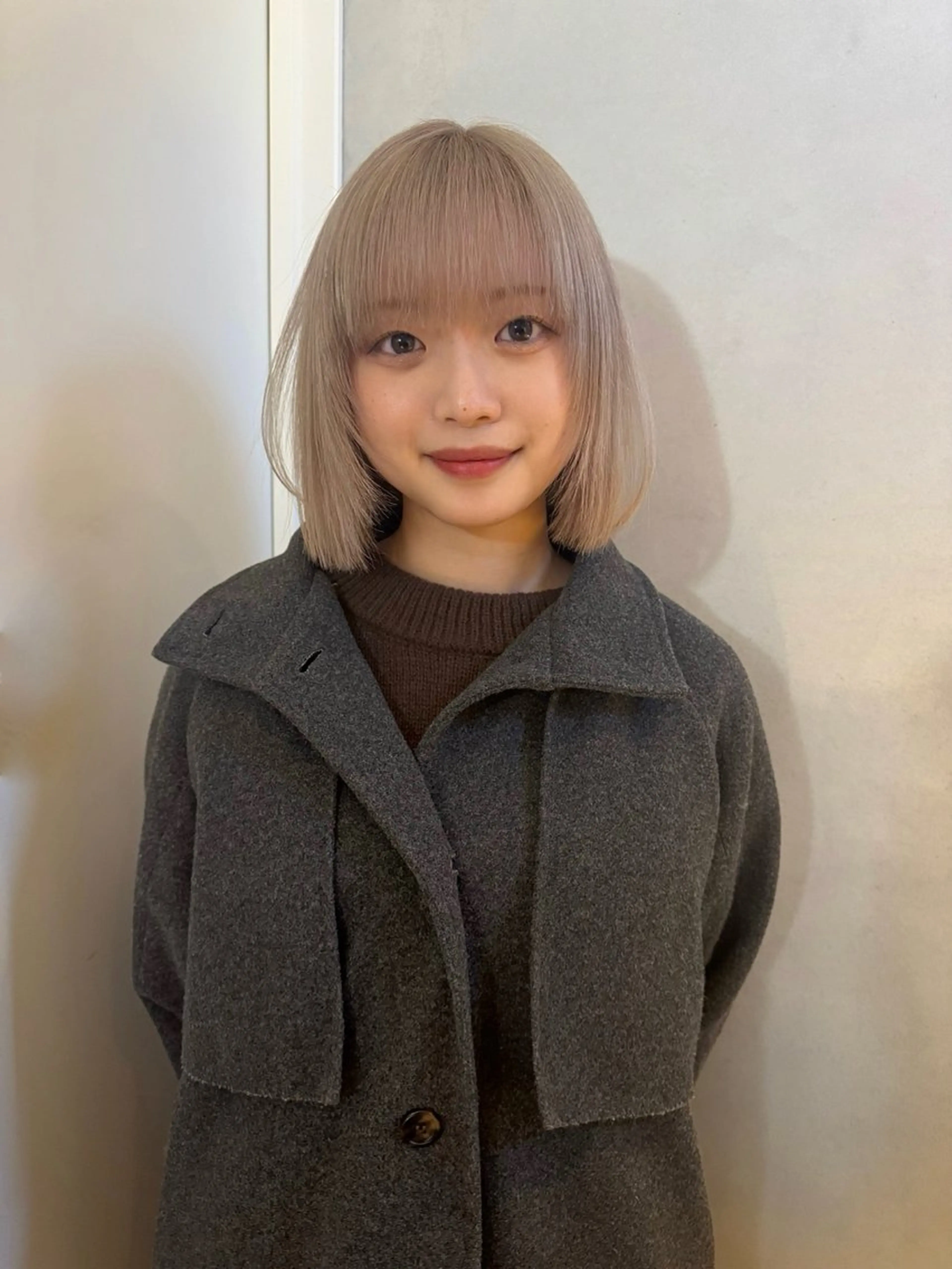 ミディアム カラー ブリーチ ケアブリーチ ハイトーンカラー 韓国風ヘア カット ヘアカラー トリートメント 🩷ハイトーン透明感 レイヤー🩷ユリカのヘアスタイル