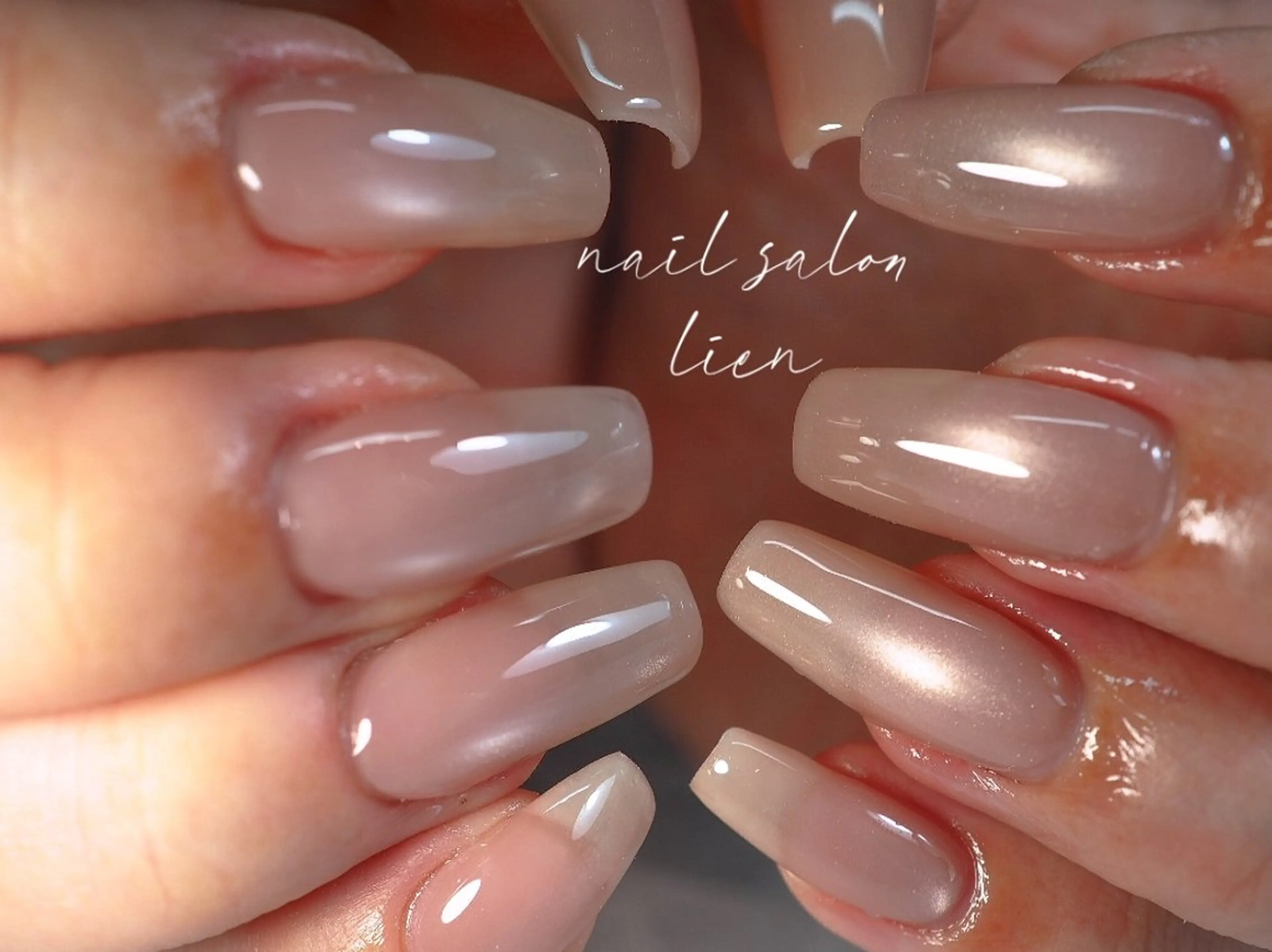 ネイル マグネットネイル ハンドネイル プライベートサロン lienのネイルデザイン