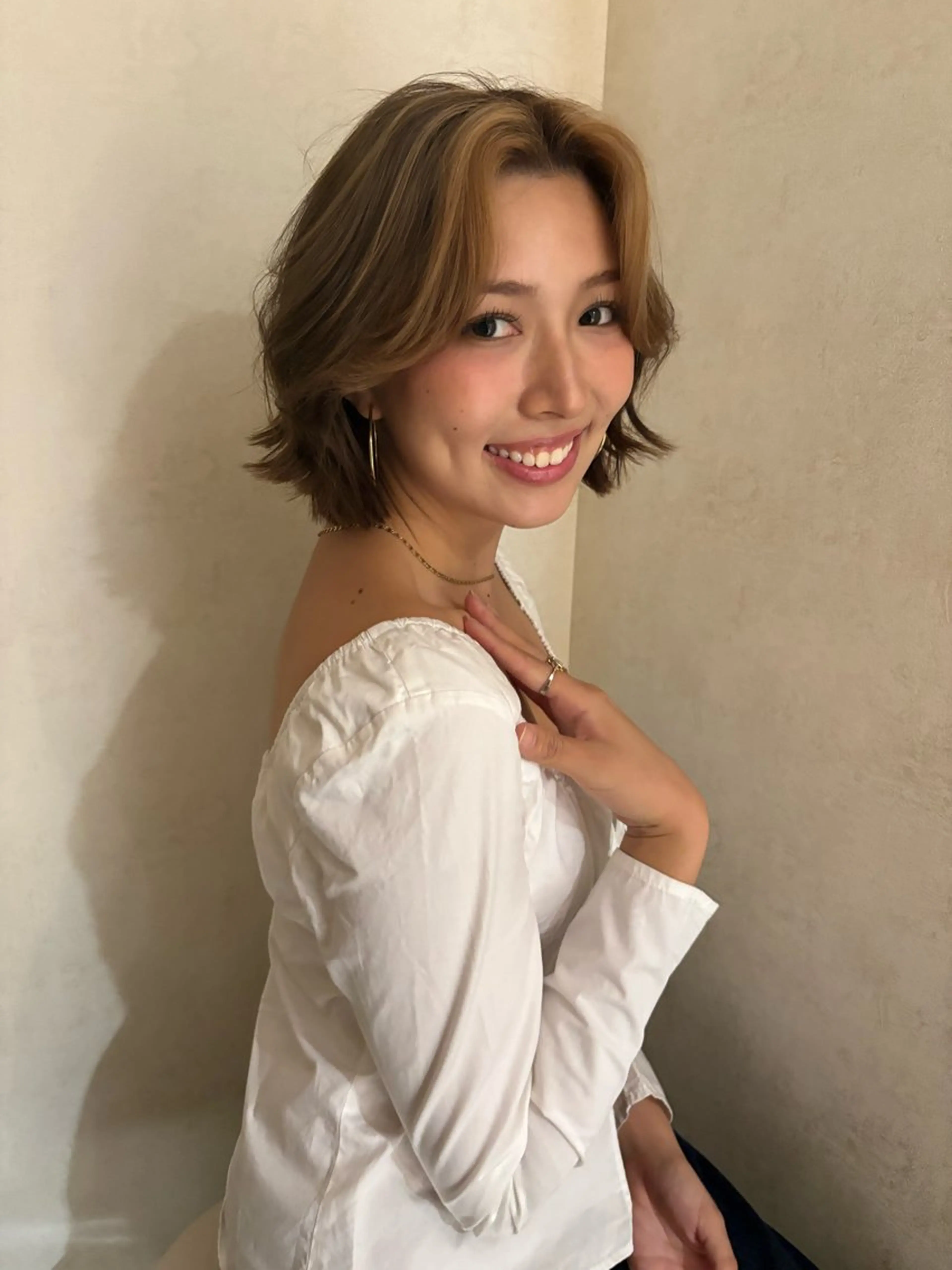 カラー ヘアカラー 透明感カラー/海外風 レイヤー/mao🗽のヘアスタイル