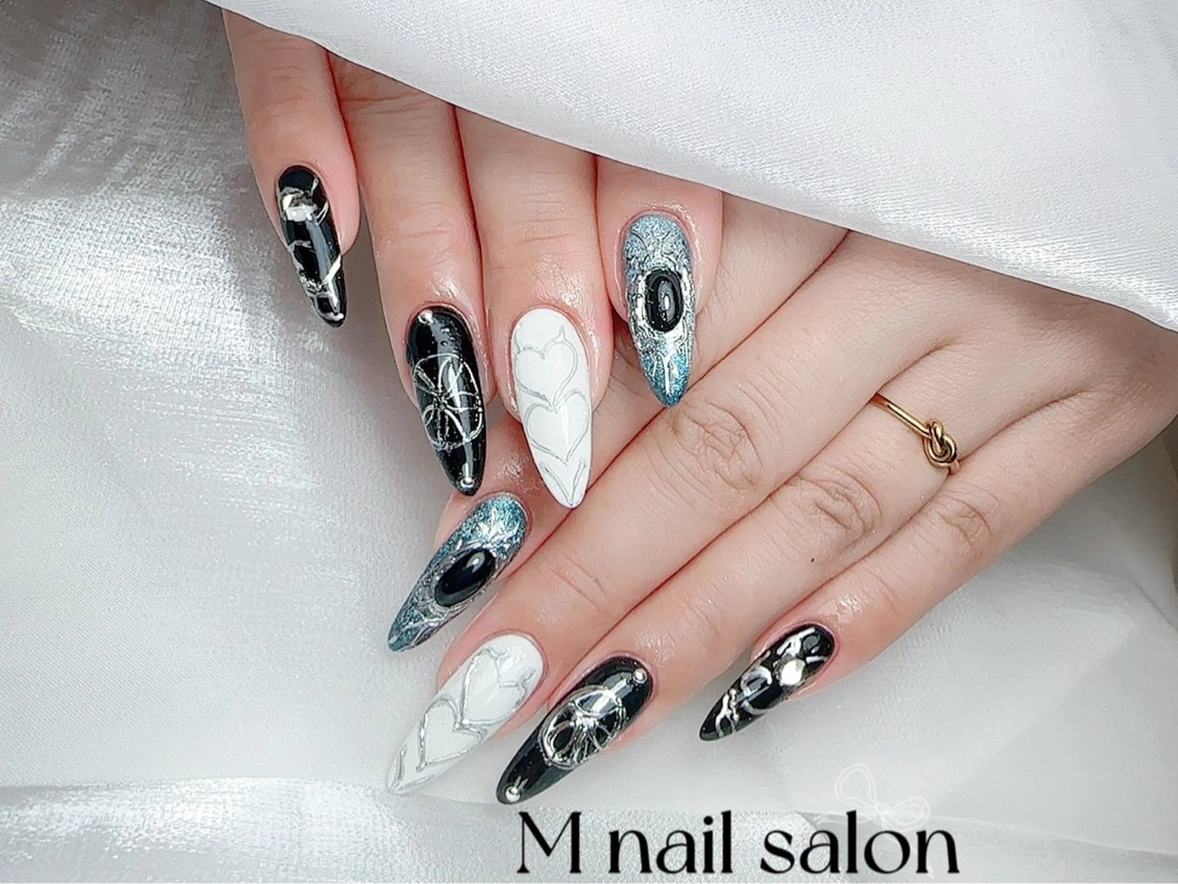 ネイル ハンドネイル M🌷nail 長さだし専門店のネイルデザイン