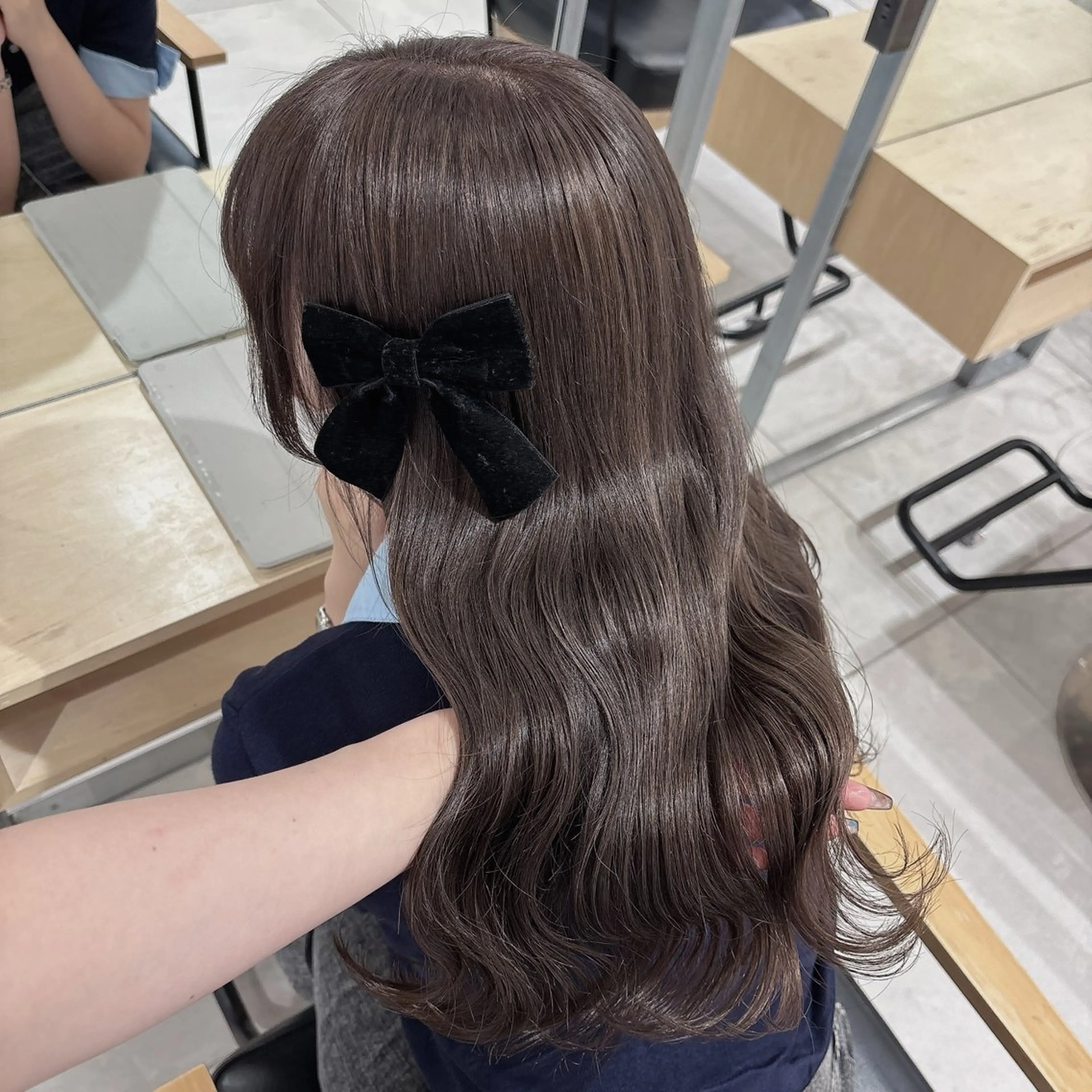 ミディアム ヘアカラー ヘアセット ゆるふわ透明感カラー 🎀ほの/表参道のヘアスタイル