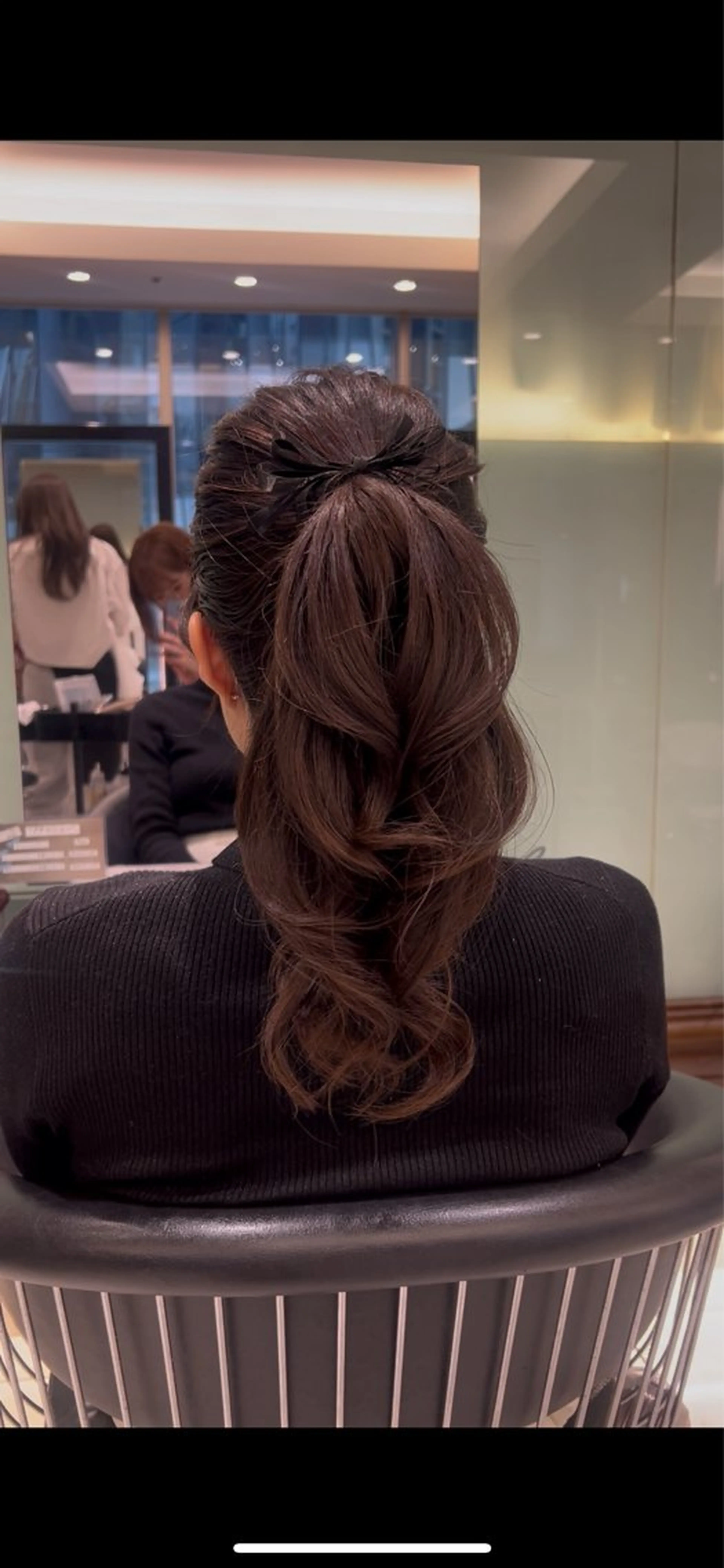 ヘアアレンジ ヘアセット コテ巻き風パーマ 銀座RINOSEのヘアスタイル