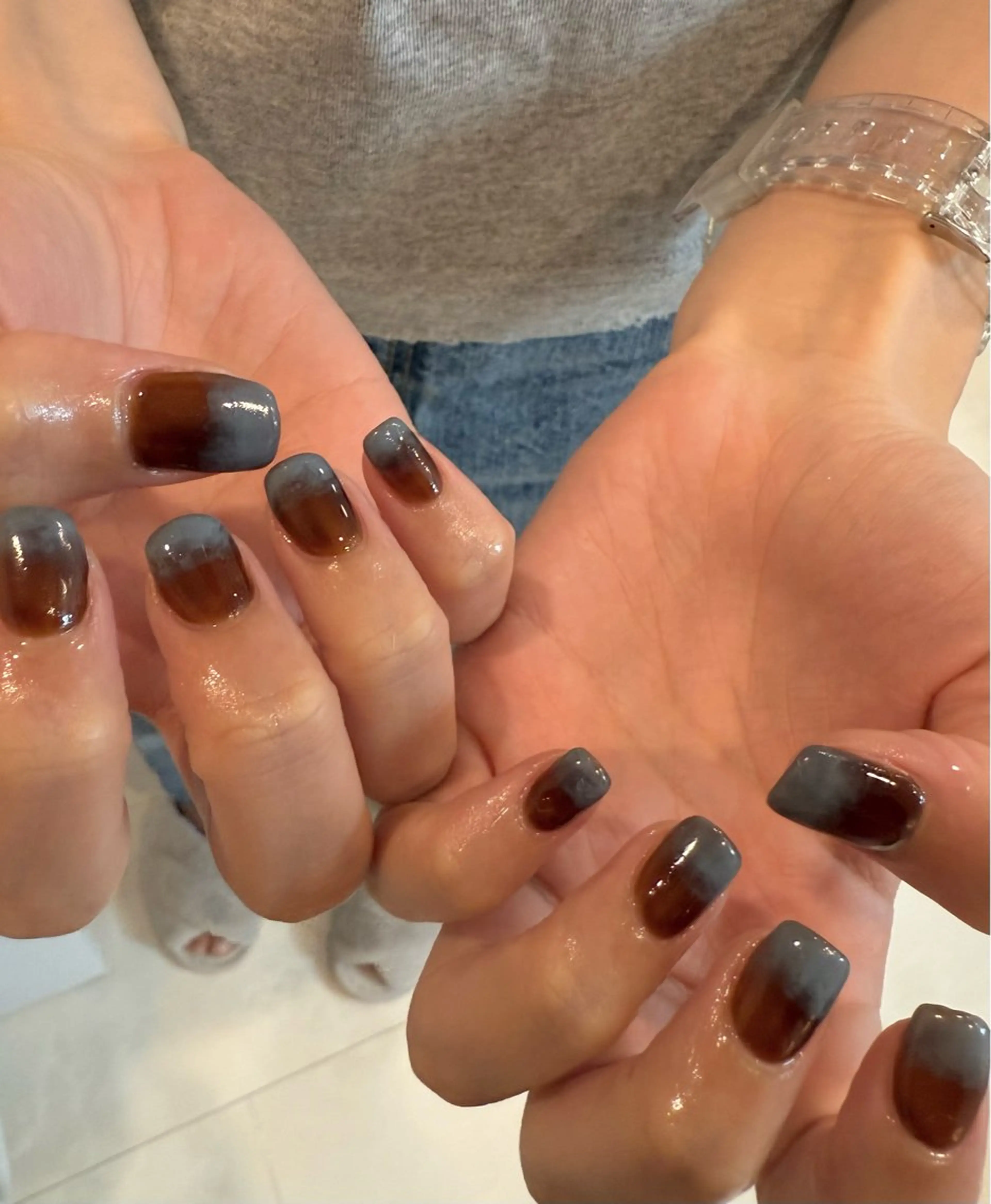 ネイル チークネイル 長さ出し フットネイル フレンチネイル ジェルネイル ハンドネイル Reilly nail.所属・Reillynail レイリーネイルのネイルデザイン